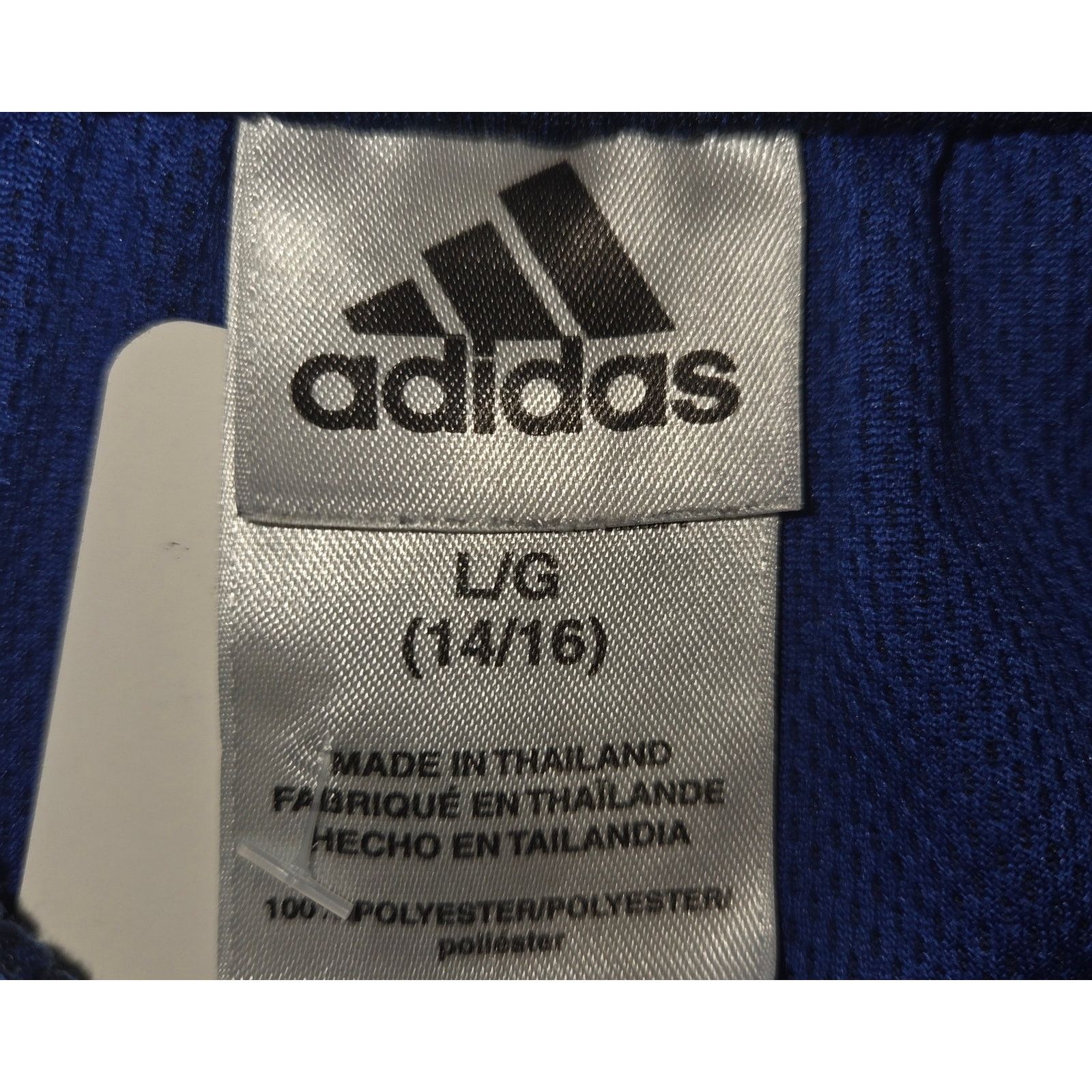 Adidas Adidas Blue Athletic Shorts - Juniors Boys Large 14/16 Size US 26 / EU 42 - 3 Thumbnail