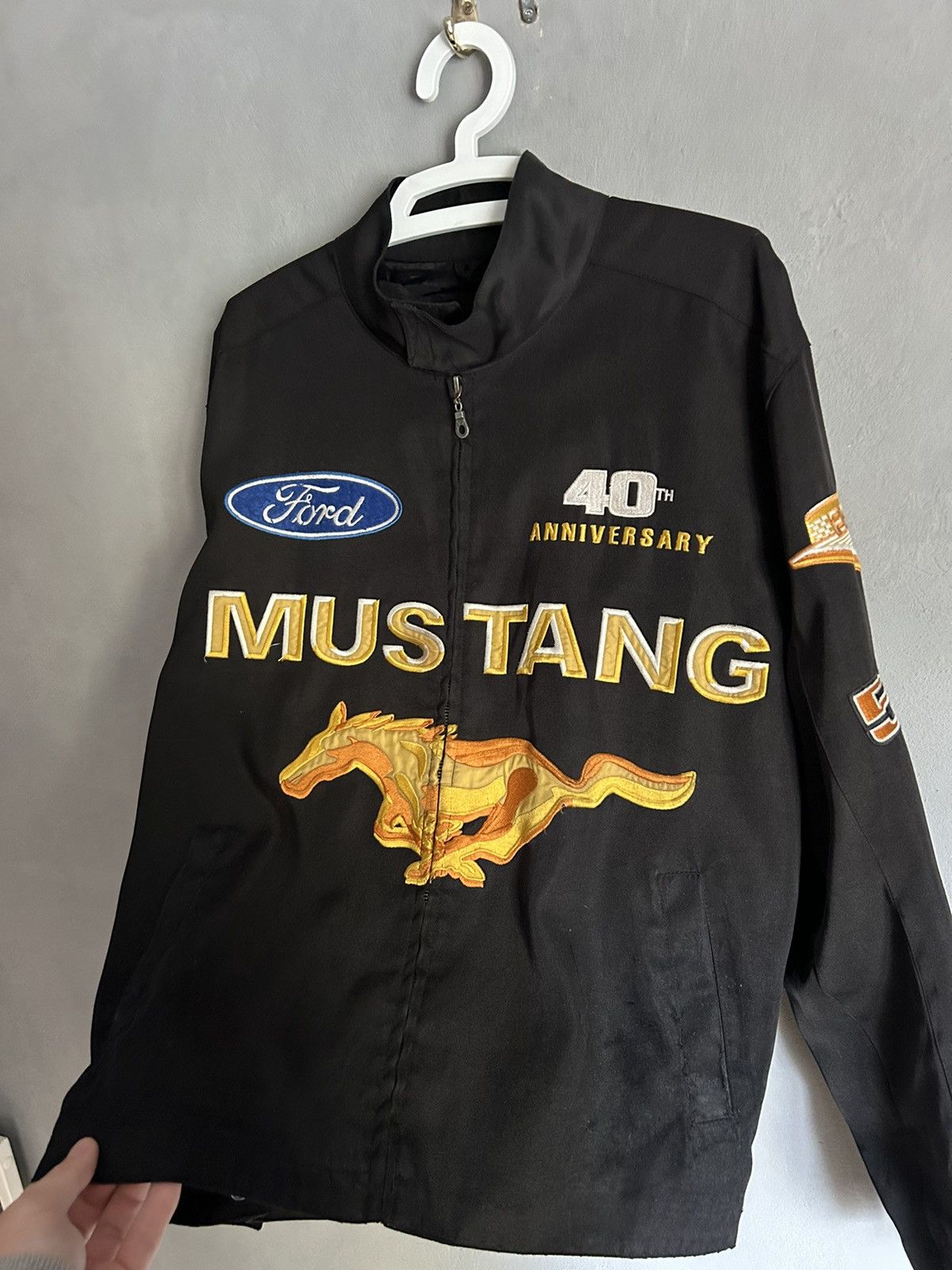 Mustang × Vintage Vintage Racing jacket Ford Mustang GOLD 40th anniversary Size US M / EU 48-50 / 2 - 6 Thumbnail