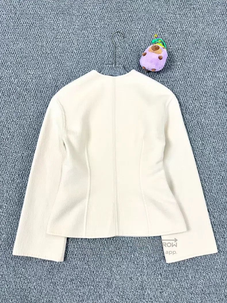 Hermes Hermes Beige Two-Sided Cashmere Zip Jacket Size XXS / US 00 / IT 34 - 2 Thumbnail