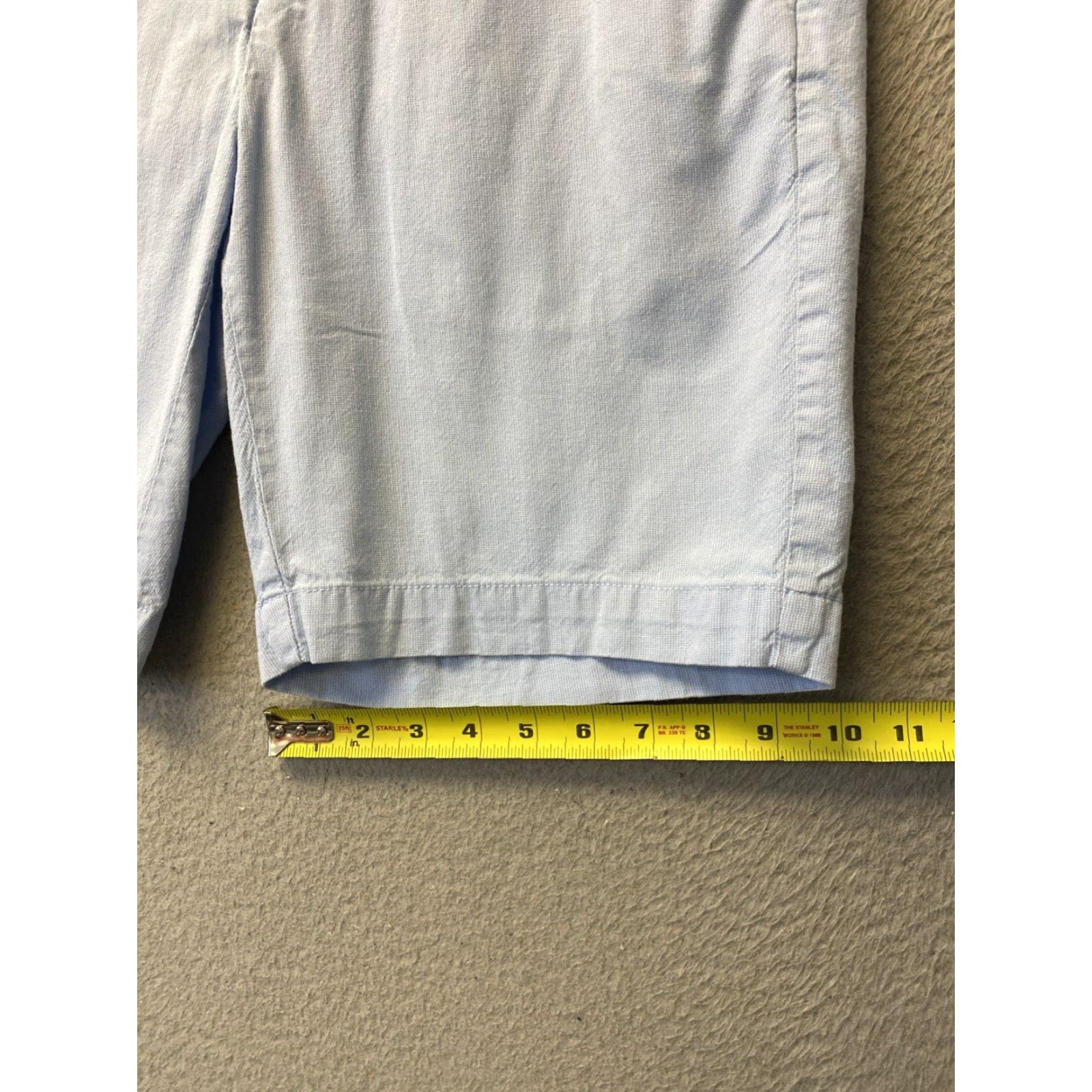 Cremieux Daniel Cremieux Chino Shorts Men's Size 33 Blue Flat Front Casual Travel Workwear Size US 33 - 5 Thumbnail