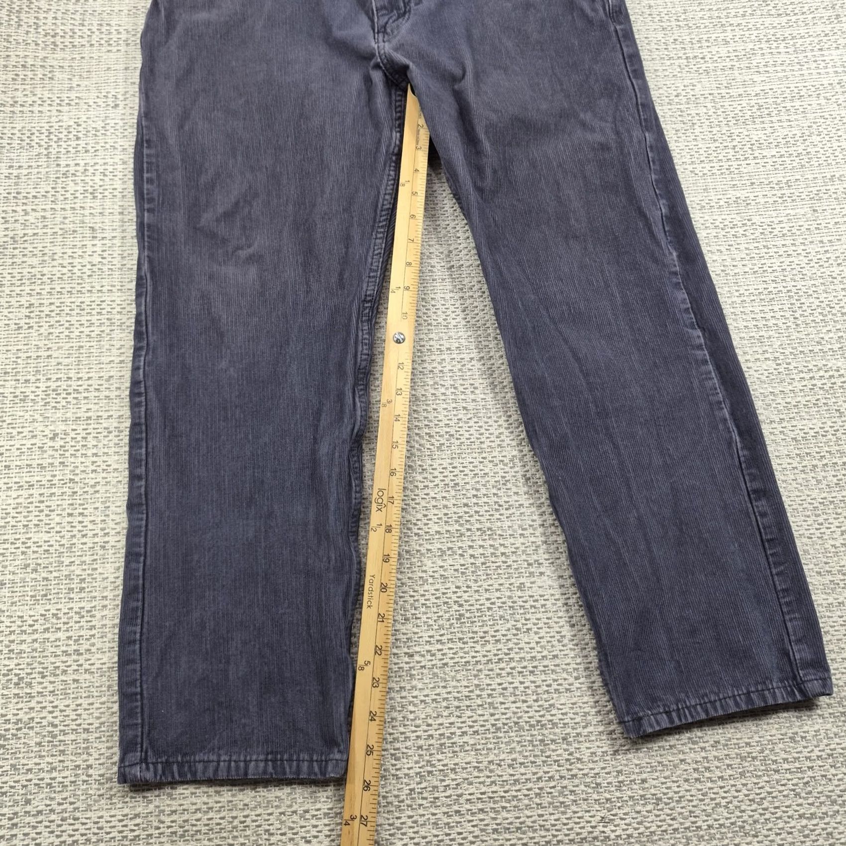 Levi's Levi's 502 Corduroy Jeans Mens 36x29 Gray Regular Fit Tapered Stretch Pockets Logo 5-Pocket Denim Corduroy USA 80s 90s Vintage N/A Size US 36 / EU 52 - 5 Thumbnail