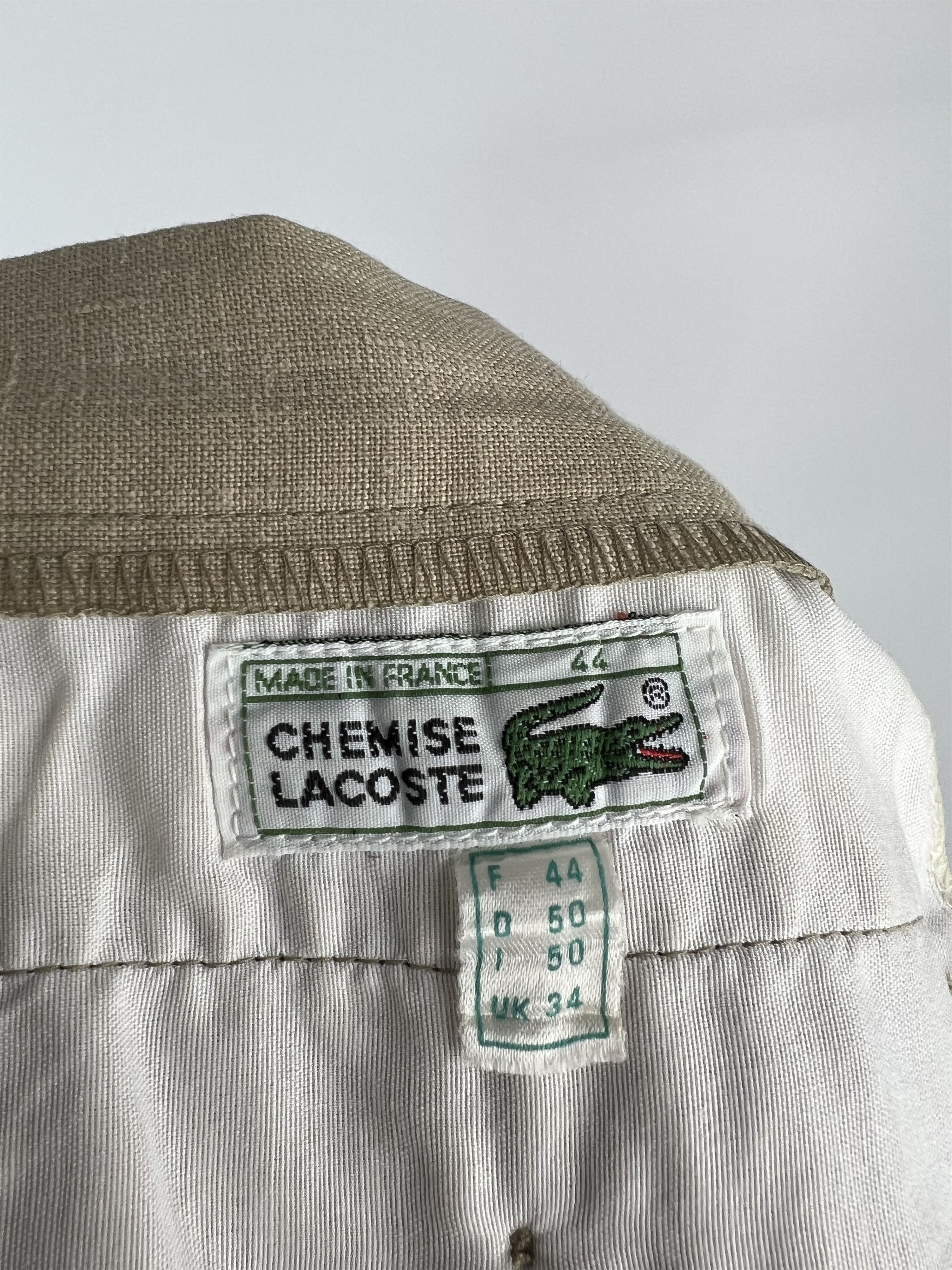 Lacoste × Vintage Chemise Lacoste Vintage Men's Beige Bermuda Shorts Size XS/S Size US 30 / EU 46 - 6 Thumbnail