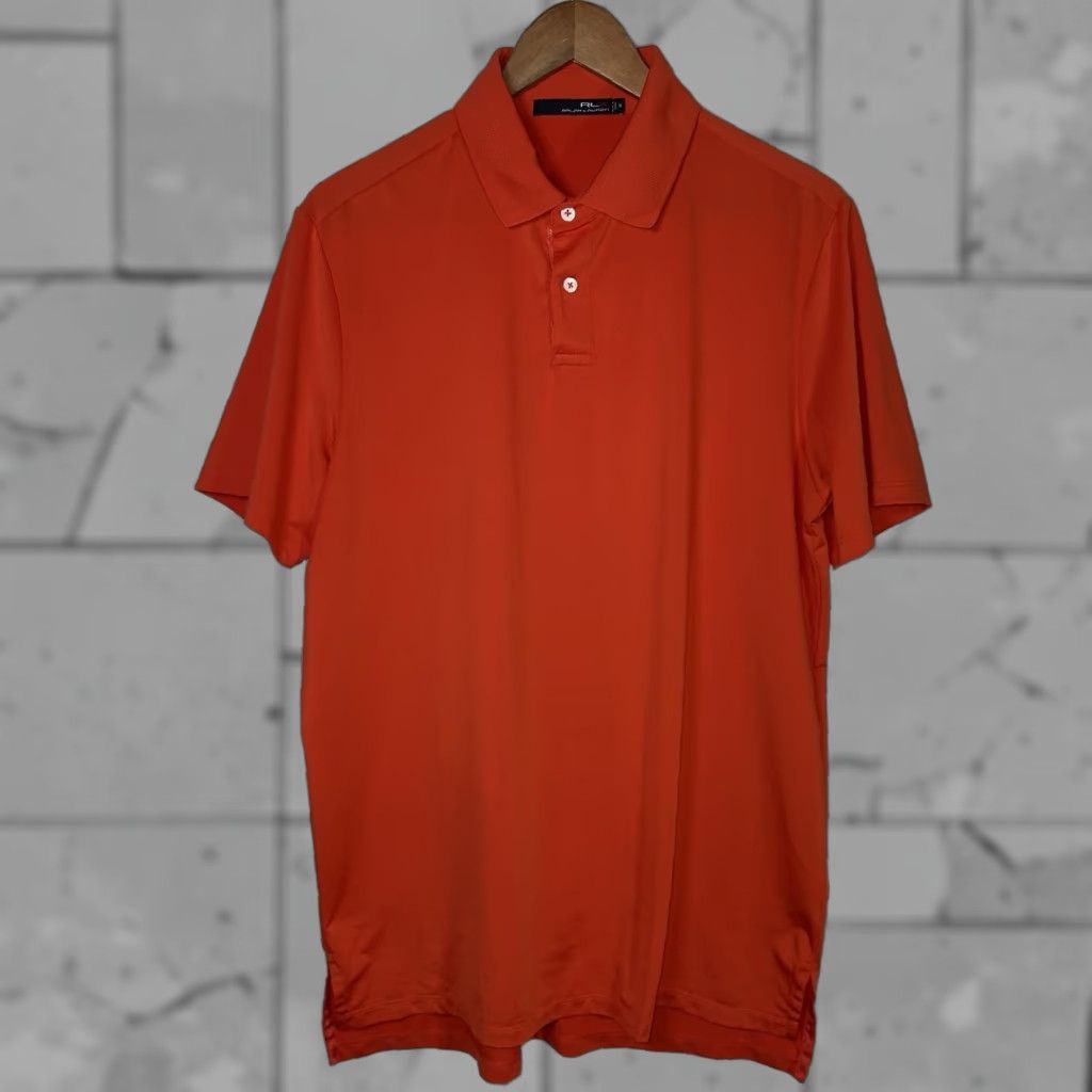 RLX Ralph Lauren Ralph Lauren RLX Polo Shirt Mens Orange Athletic Size M Polyester Blend Shirt Size US M / EU 48-50 / 2 - 1 Thumbnail