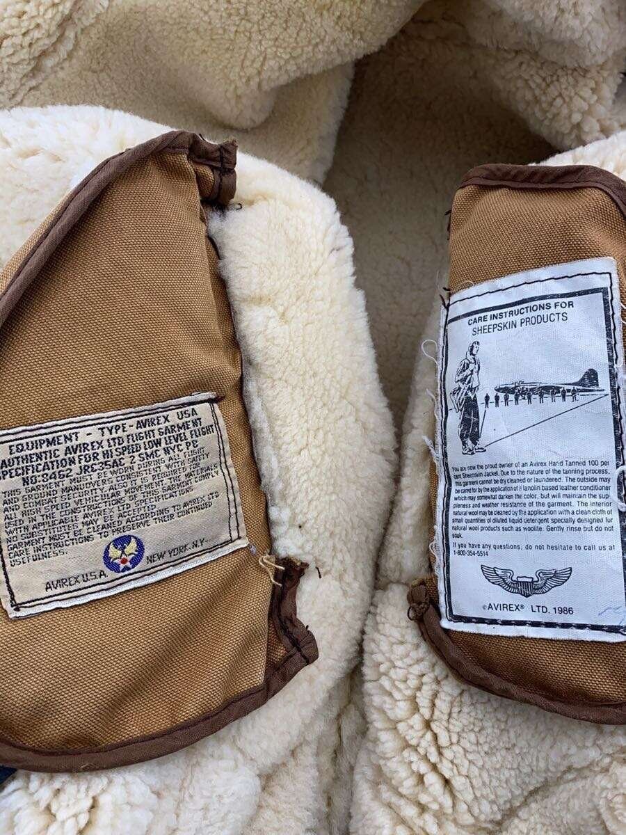 Avirex Avirex B-3 Hood Sheepskin Flight Jacket Brown Size US L / EU 52-54 / 3 - 5 Thumbnail