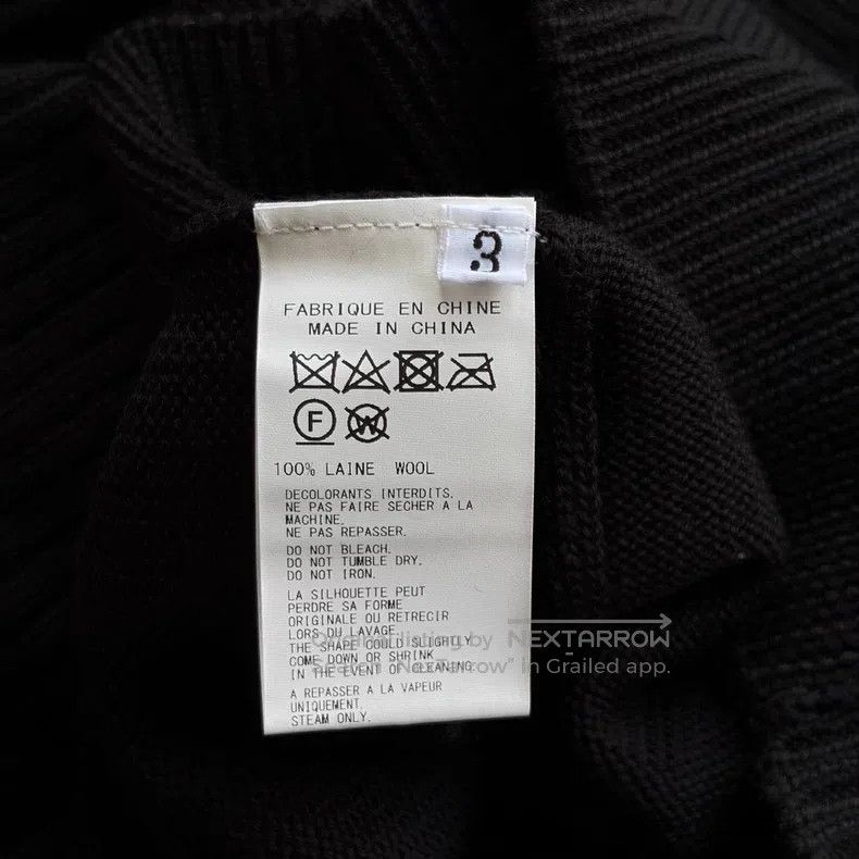 Yohji Yamamoto YOHJI YAMAMOTO Twisted Knit Patch High Neck Sweater Size US L / EU 52-54 / 3 - 6 Thumbnail