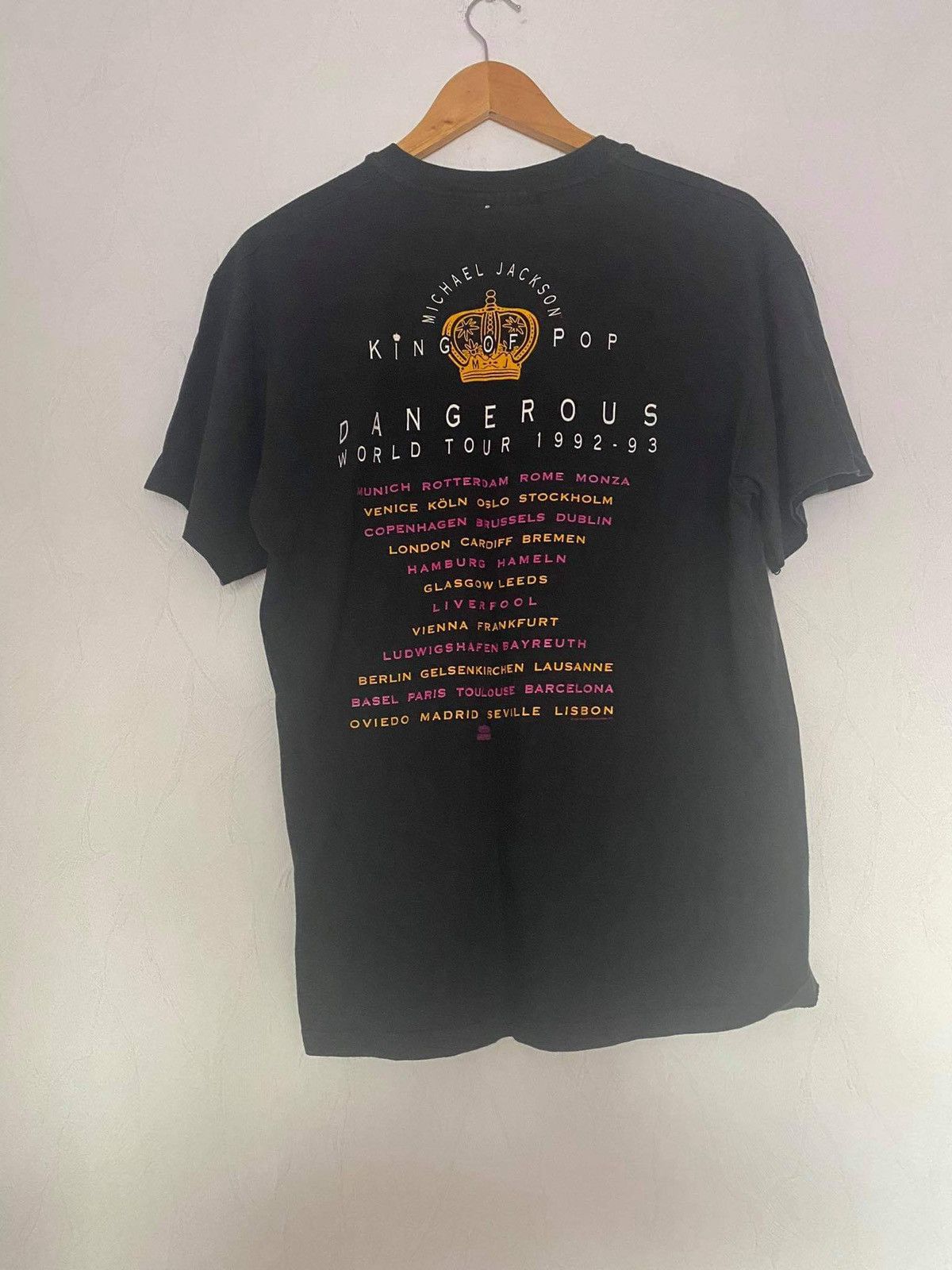Michael Jackson Micheal Jackson rare dangerous king of pop eyes tee 90s Size US L / EU 52-54 / 3 - 3 Thumbnail