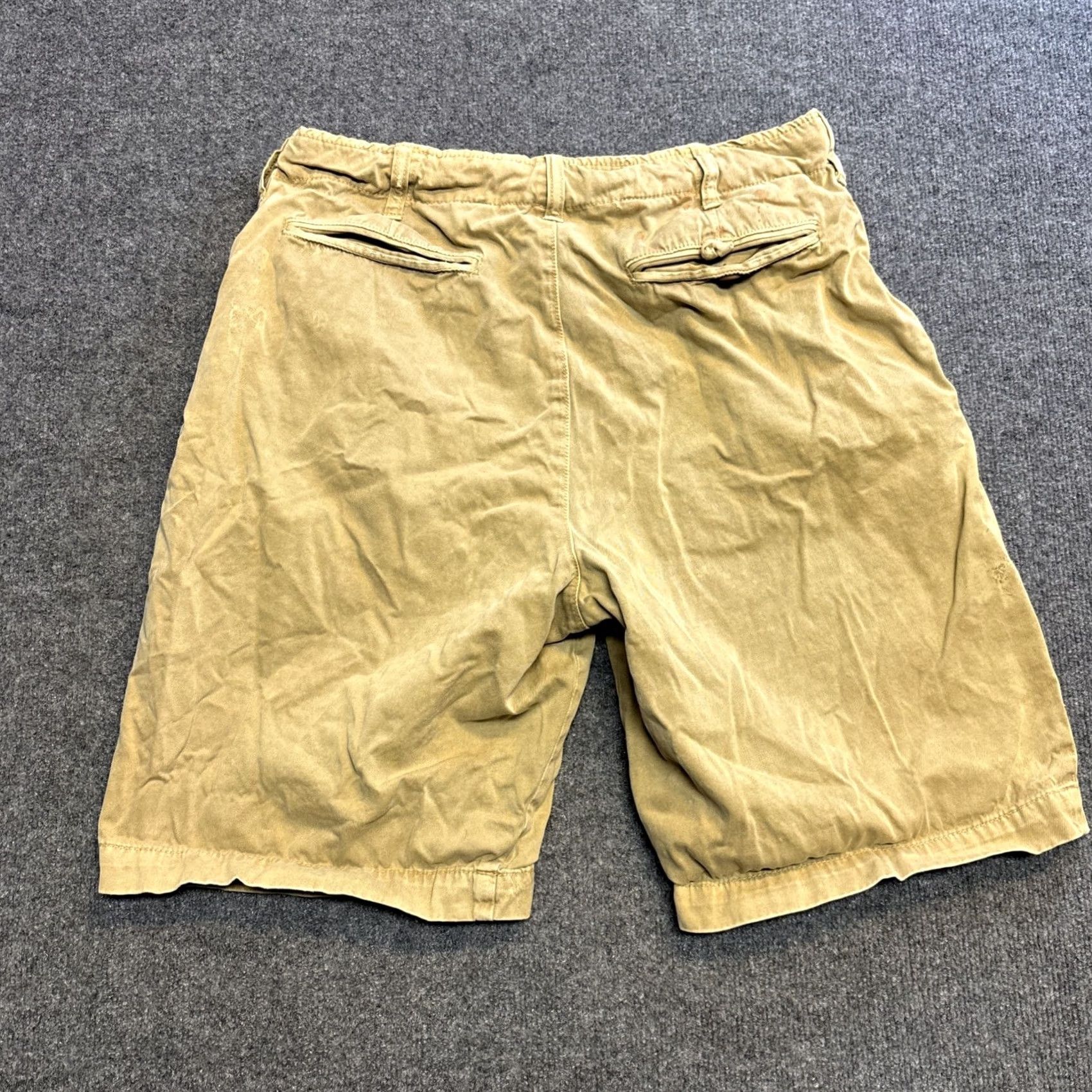 Abercrombie & Fitch VINTAGE Abercrombie & Fitch Shorts Men 32 Beige Cargo Drawstring Pockets 90s Military Outdoor Casual Workwear Size US 32 / EU 48 - 7 Thumbnail