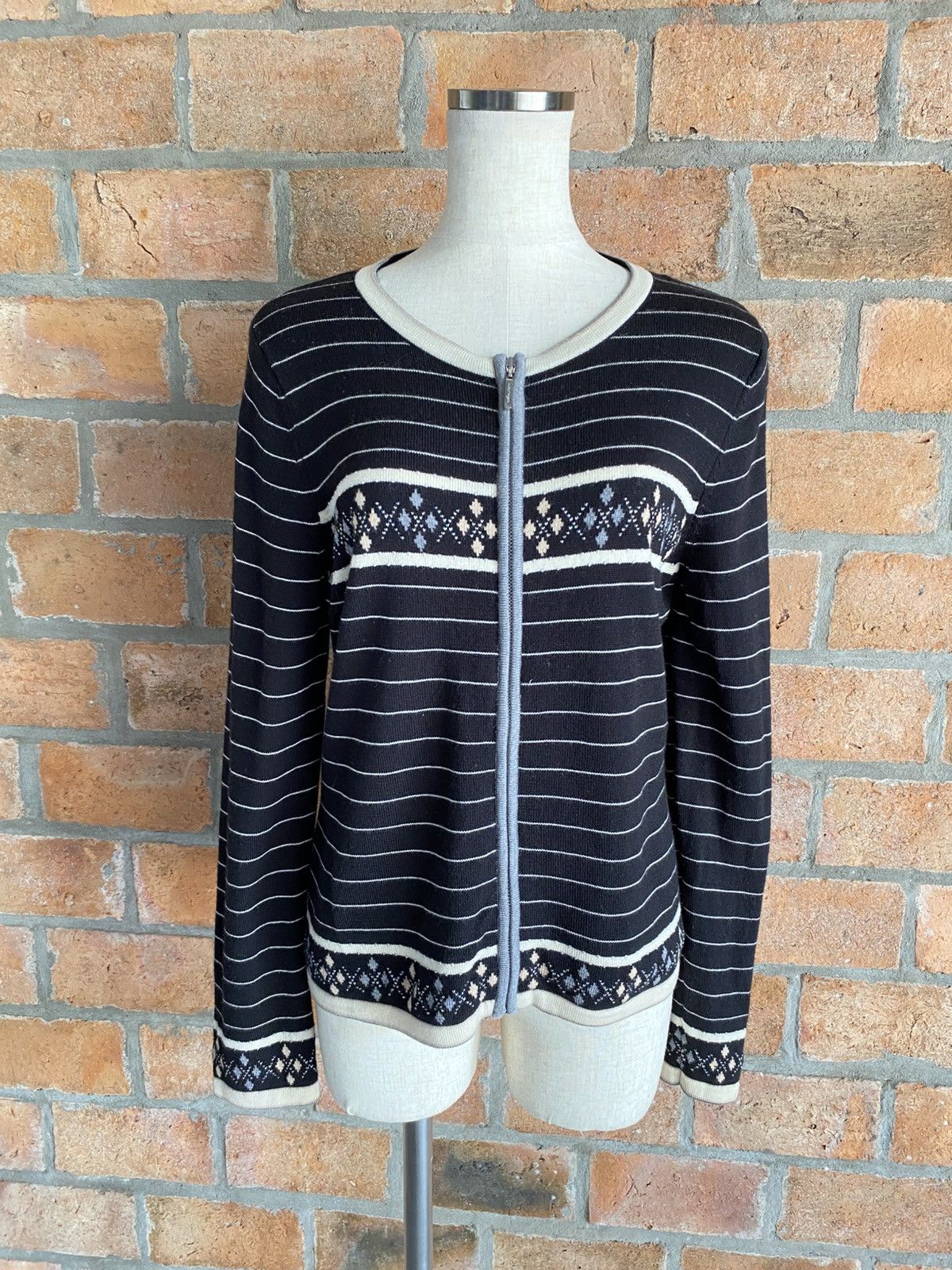Courreges Courrèges Black Striped Cardigan. Size ONE SIZE - 10 Thumbnail