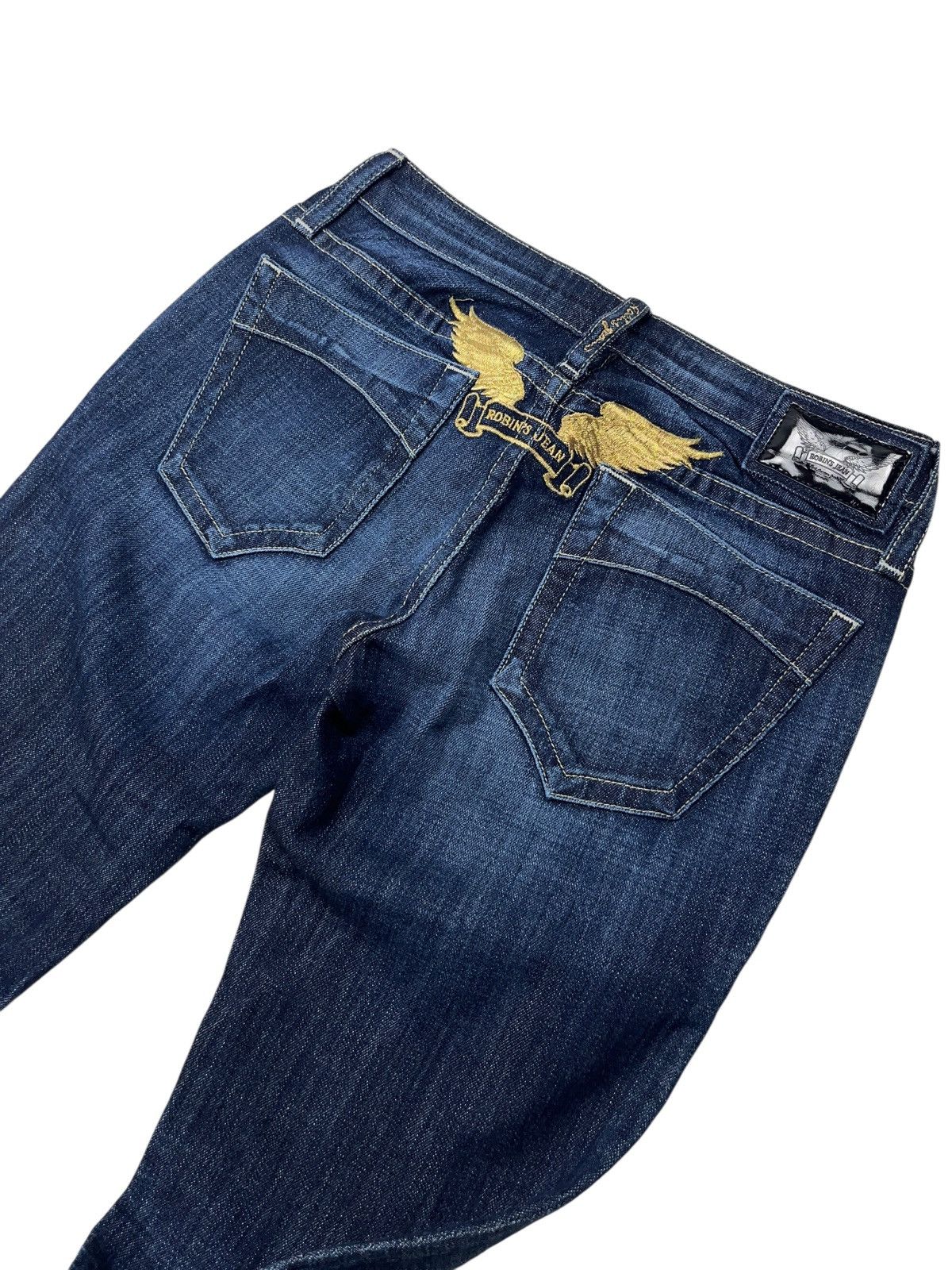 Robins Jeans Vintage y2k Robin’s Jean Low Rise Embroidered Jeans Size 26 Size 26" / US 2 / IT 38 - 13 Thumbnail