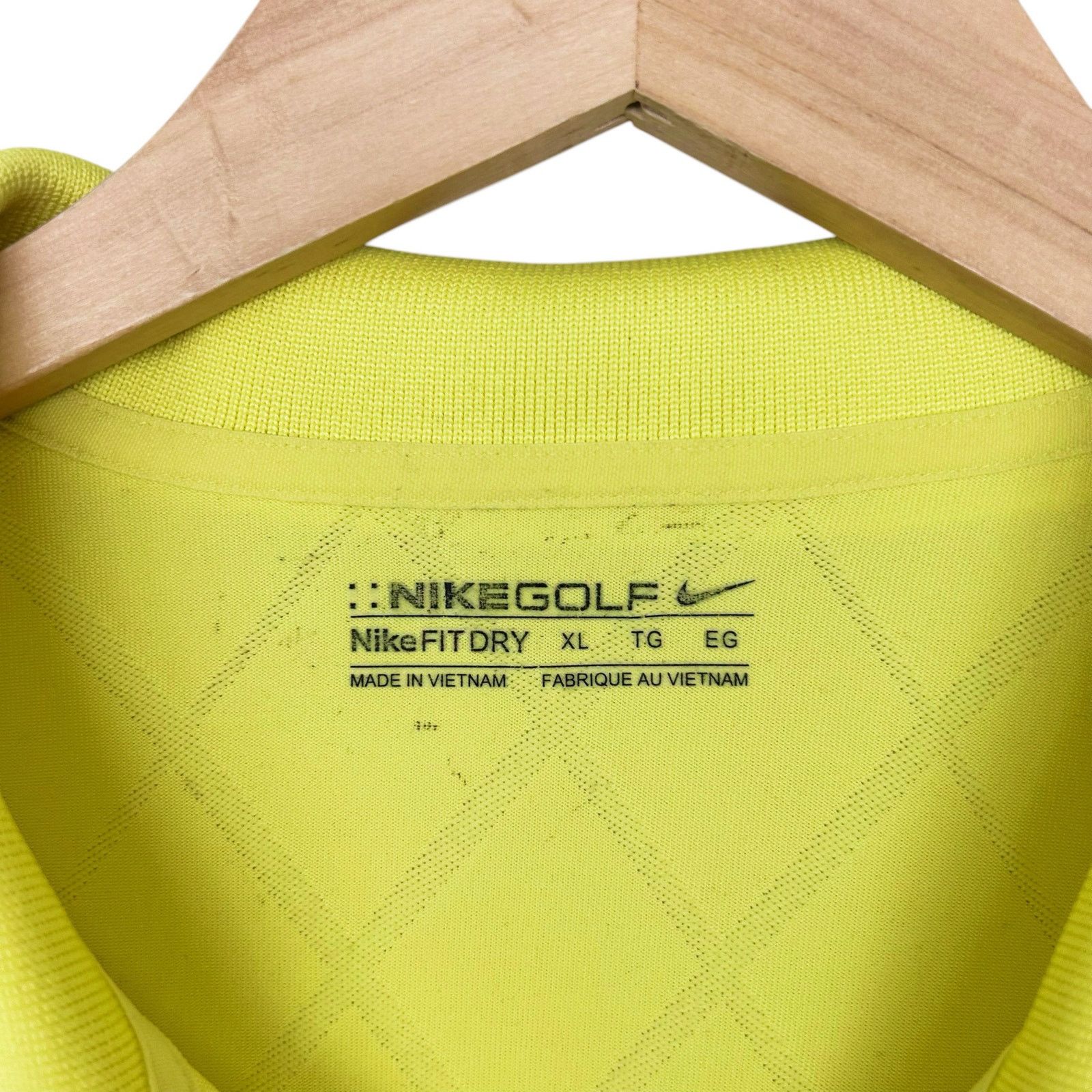 Nike Nike Golf Fit Dry Yellow Short Sleeve Polo Sz XL Size US XL / EU 56 / 4 - 2 Thumbnail