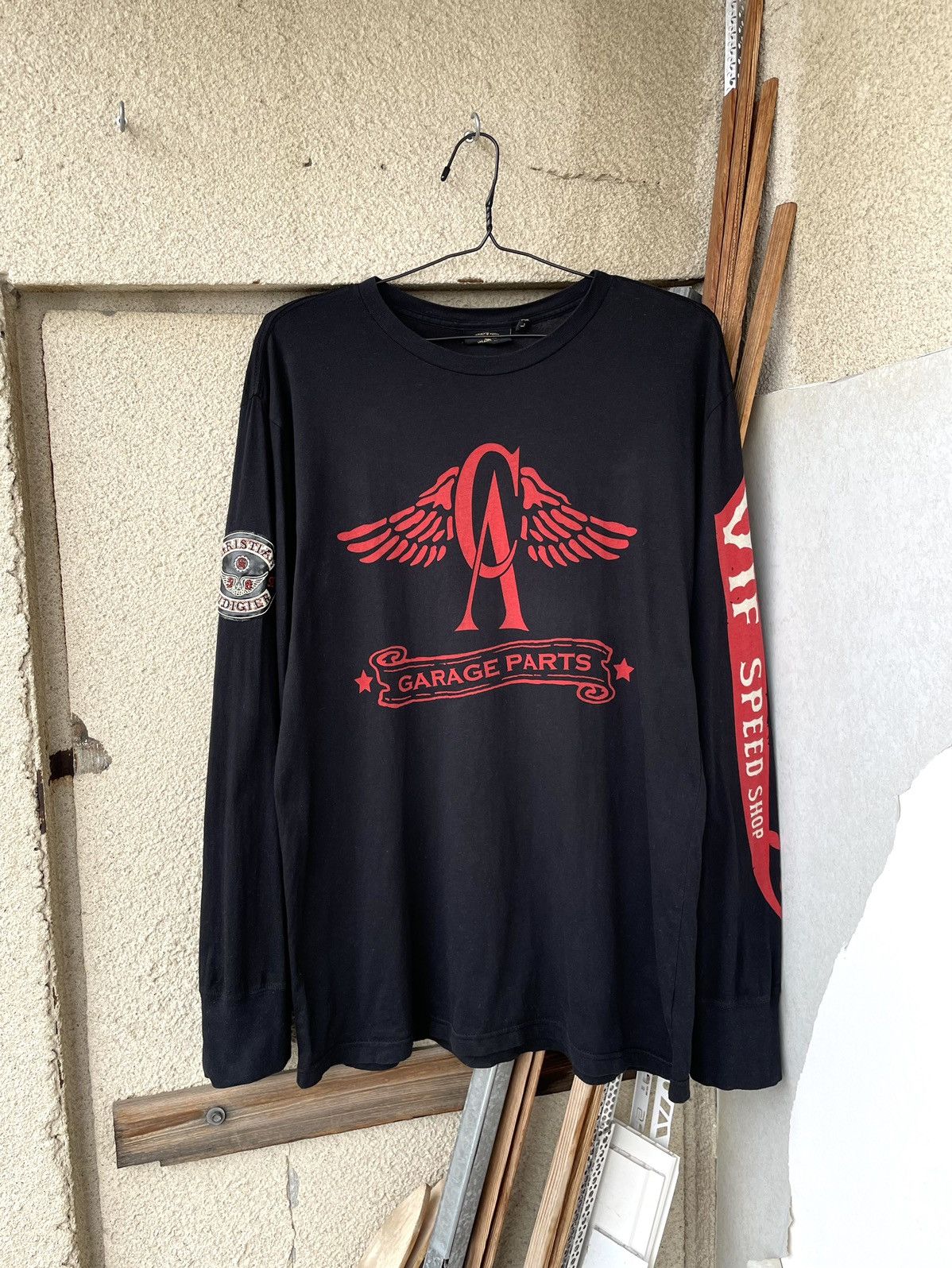 Christian Audigier Vintage Y2K Christian Audigier Ed Hardy Biker Racing T-shirt Size US L / EU 52-54 / 3 - 3 Thumbnail