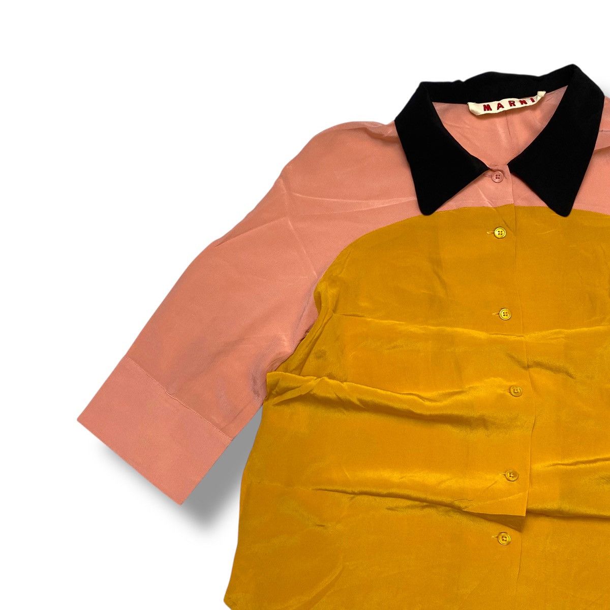 Marni MARNI silk material two tone button up shirt Size ONE SIZE - 2 Thumbnail