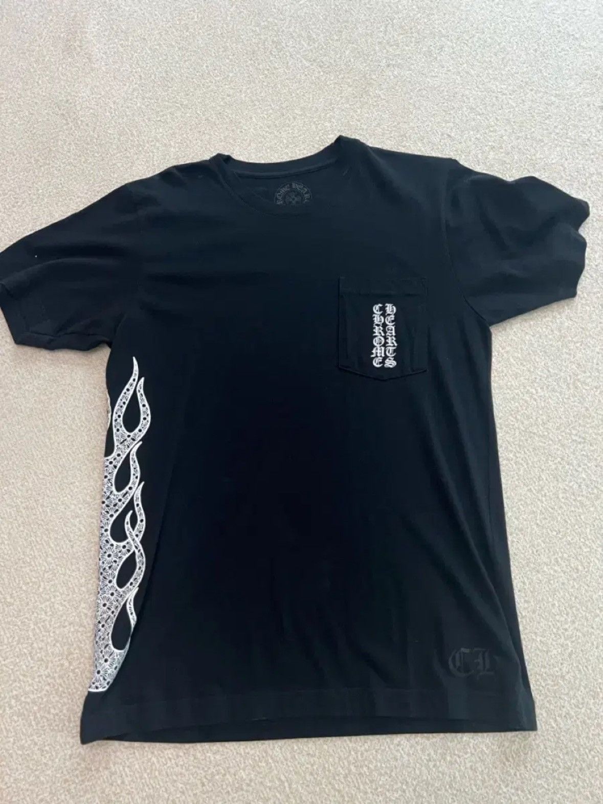 Chrome Hearts Flame Scroll T shirt Size US M / EU 48-50 / 2 - 1 Thumbnail