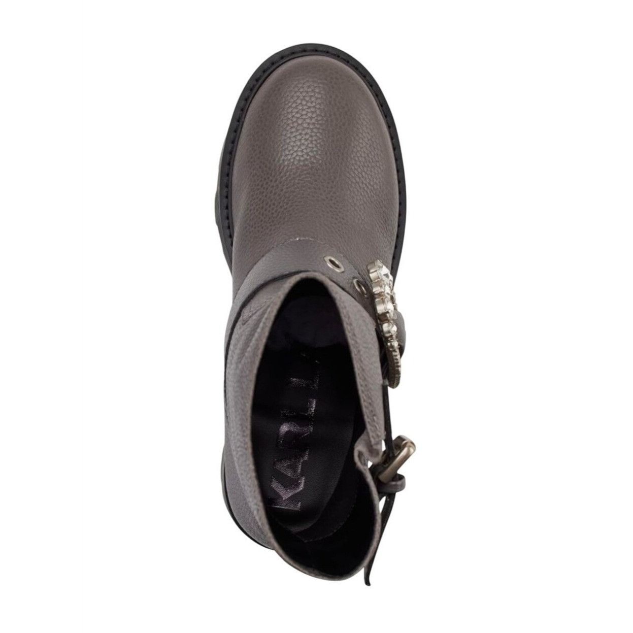 KARL LAGERFELD / Marceau / Grey / Leather Lug-Sole / Combat