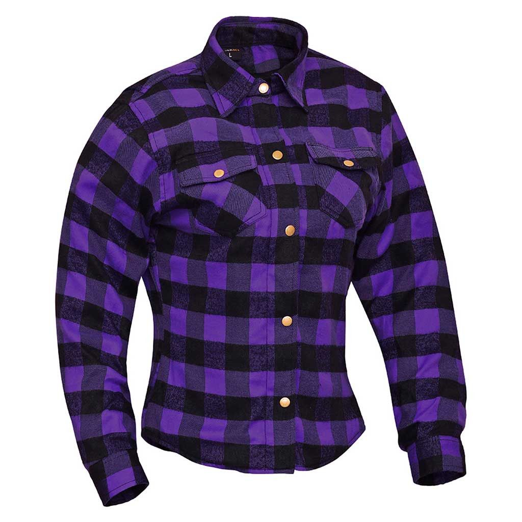 Other RIDERACT® Riding Women's Motorcycle Shirt Purple & Black Size S / US 4 / IT 40 - 2 Thumbnail