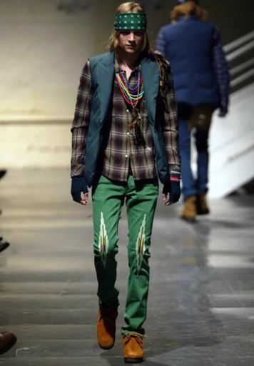 Number (N)ine Number (N)ine 05AW Ethnic Embroidered Denim Pants Size US 40 / EU 56 - 1 Thumbnail