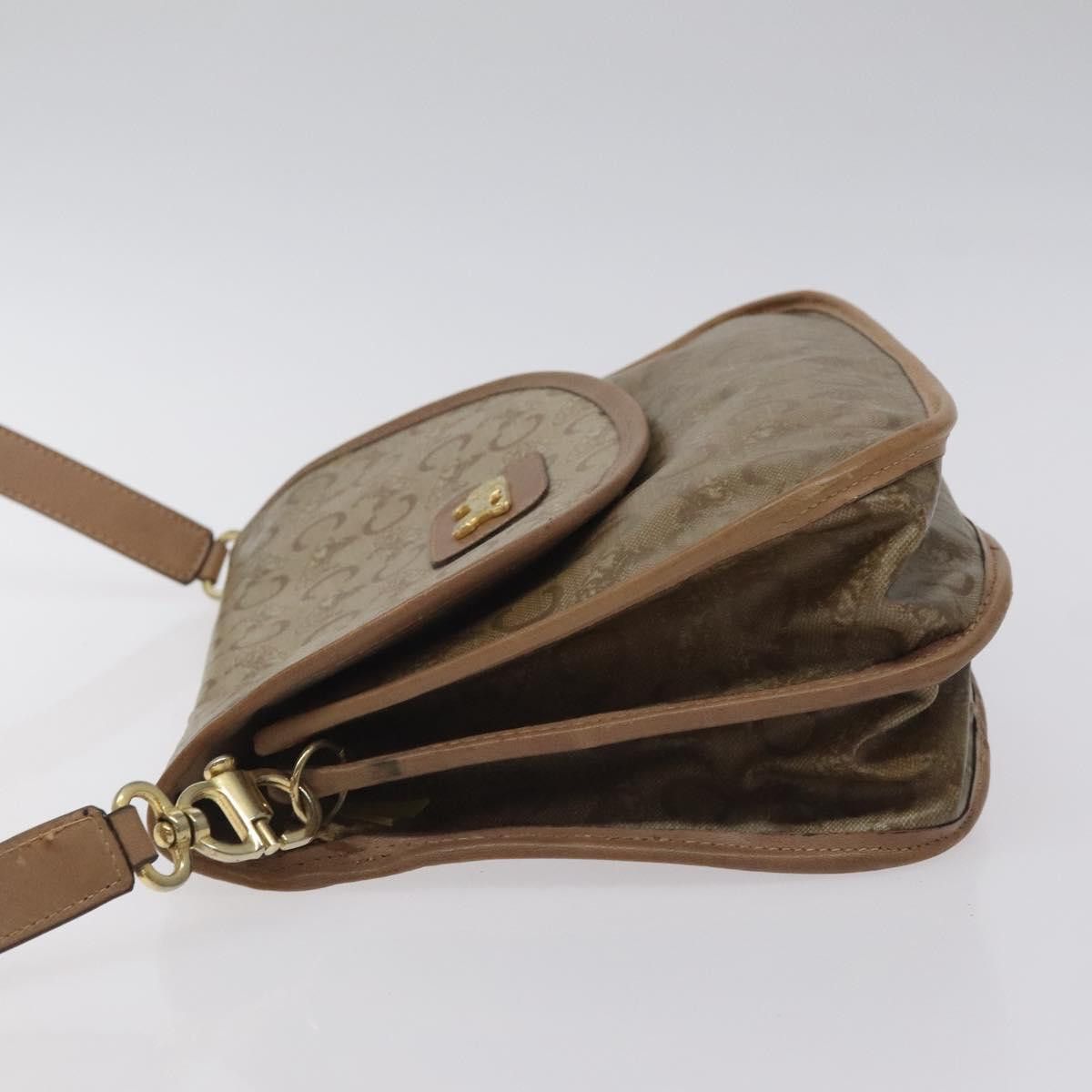 Celine CELINE C Sulky Shoulder Bag Coated Canvas Beige Gold Size ONE SIZE - 5 Thumbnail