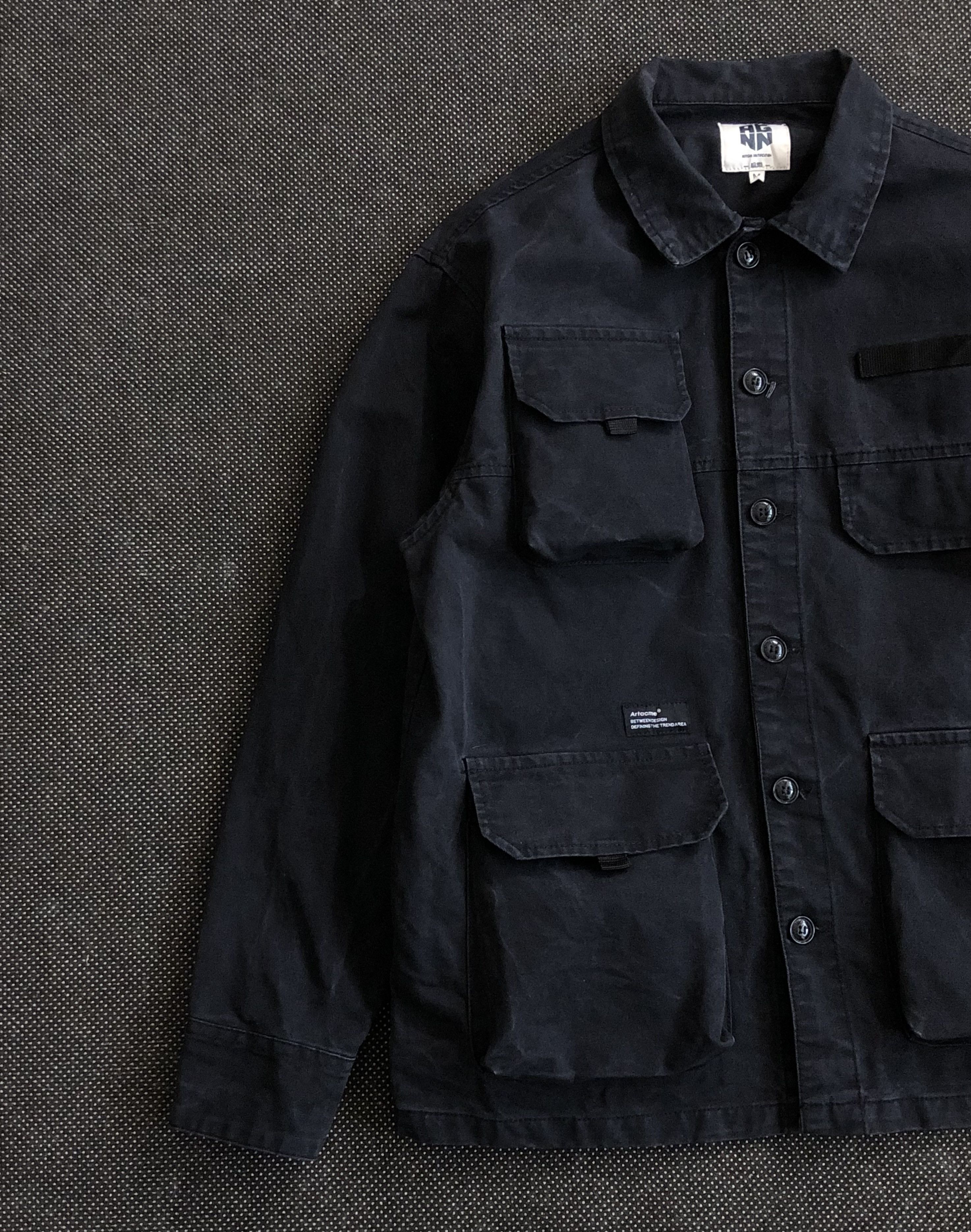 Artisan Outfitters RARE🔥ANGN ARTISAN WASHED DISTRESS CARGO WORK JACKET Size US M / EU 48-50 / 2 - 4 Thumbnail