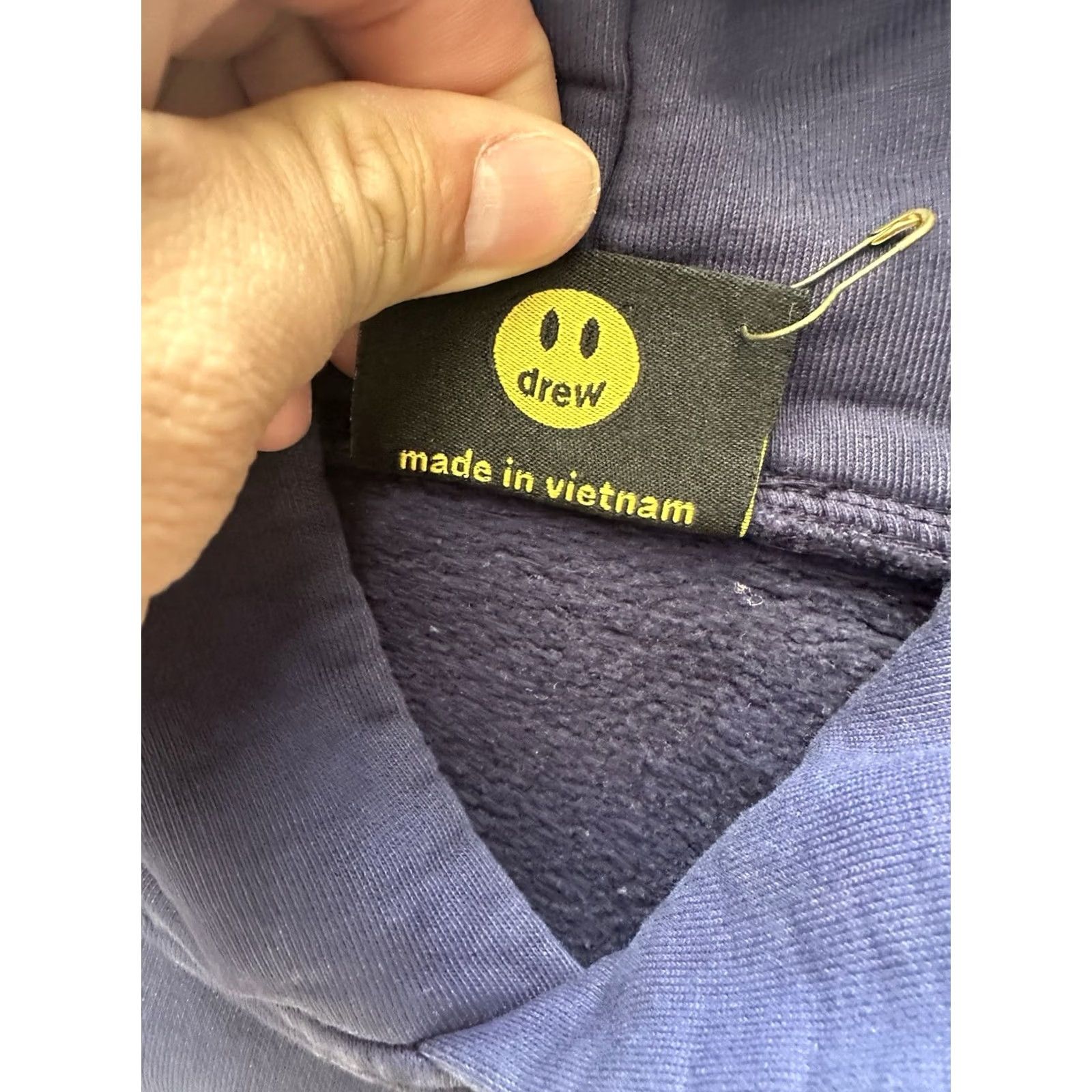 Drew House drew house Hoodie Mens M Blue Smiley Face Heavyweight Justin Bieber Size Size US M / EU 48-50 / 2 - 6 Thumbnail