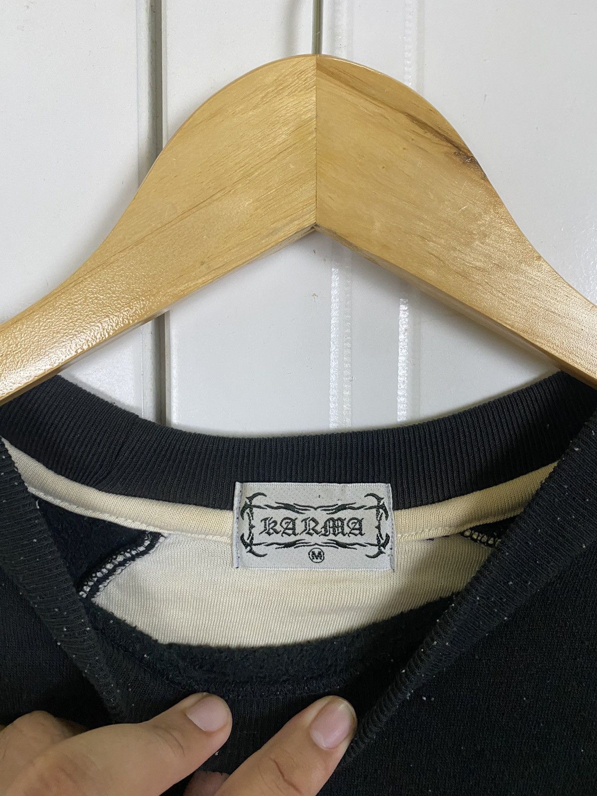 Japanese Brand Vintage Karma Sweatshirt Size US M / EU 48-50 / 2 - 7 Thumbnail