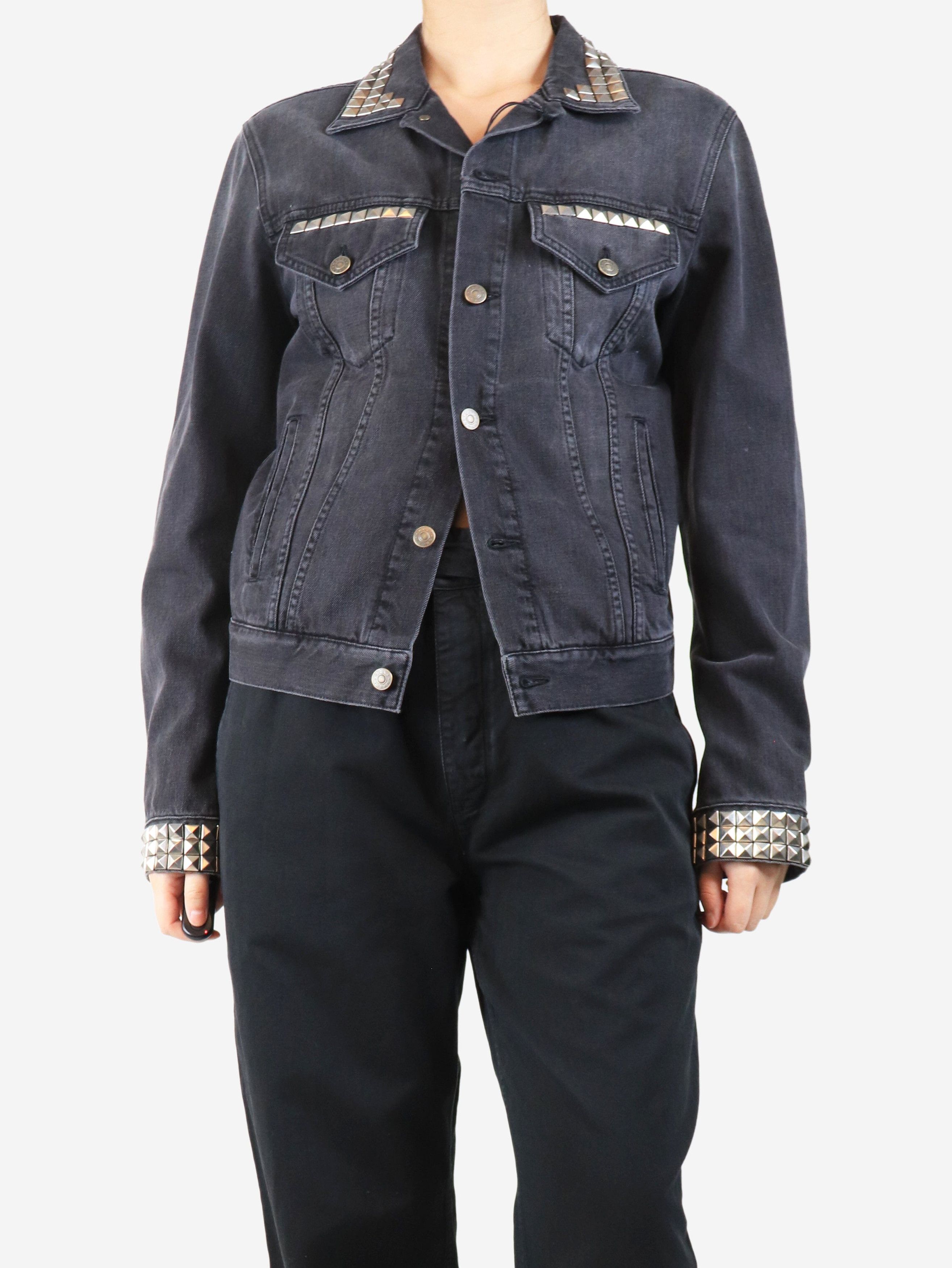 Gucci Black studded denim jacket - UK 14 Size L / US 10 / IT 46 - 1 Thumbnail