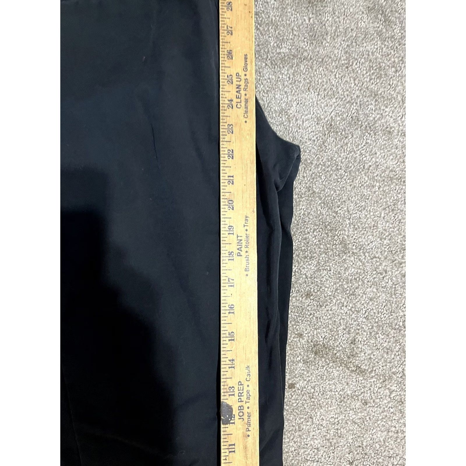 Vince Camuto Vince Camuto Black Dress Pants Pockets 14P Petite Women Straight Front Pattern: Solid Nylon, Viscose, Elastane Size 14P Black Dress Pants Size 36" / US 14 / IT 50 - 6 Thumbnail