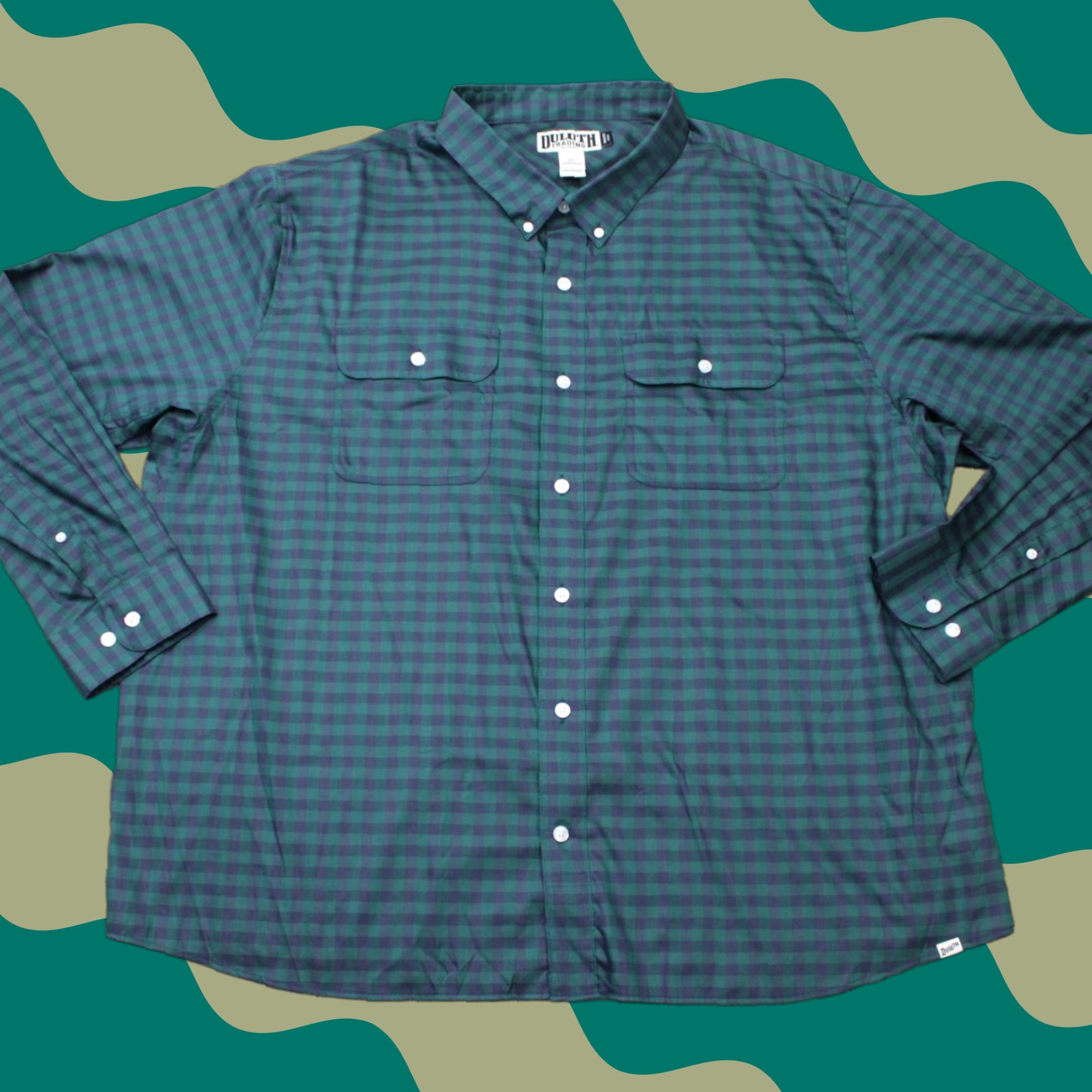 Vintage Duluth Shirt Men 3XL XXXL Green/Blue Plaid Untucked Soft Skills Standard Fit L/S Button-Up Casual Classic Mens Size US XXL / EU 58 / 5 - 1 Thumbnail