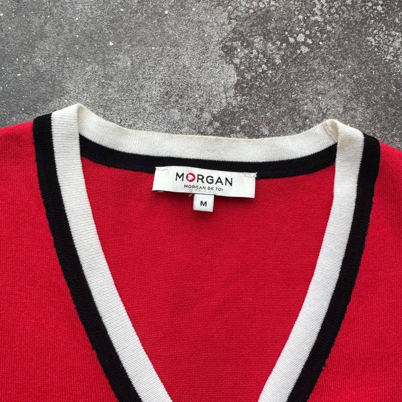 20471120 × Japanese Brand × Vintage Morgan de Toi Y2K Short Sleeve Viscose Sweater Size M / US 6-8 / IT 42-44 - 7 Thumbnail