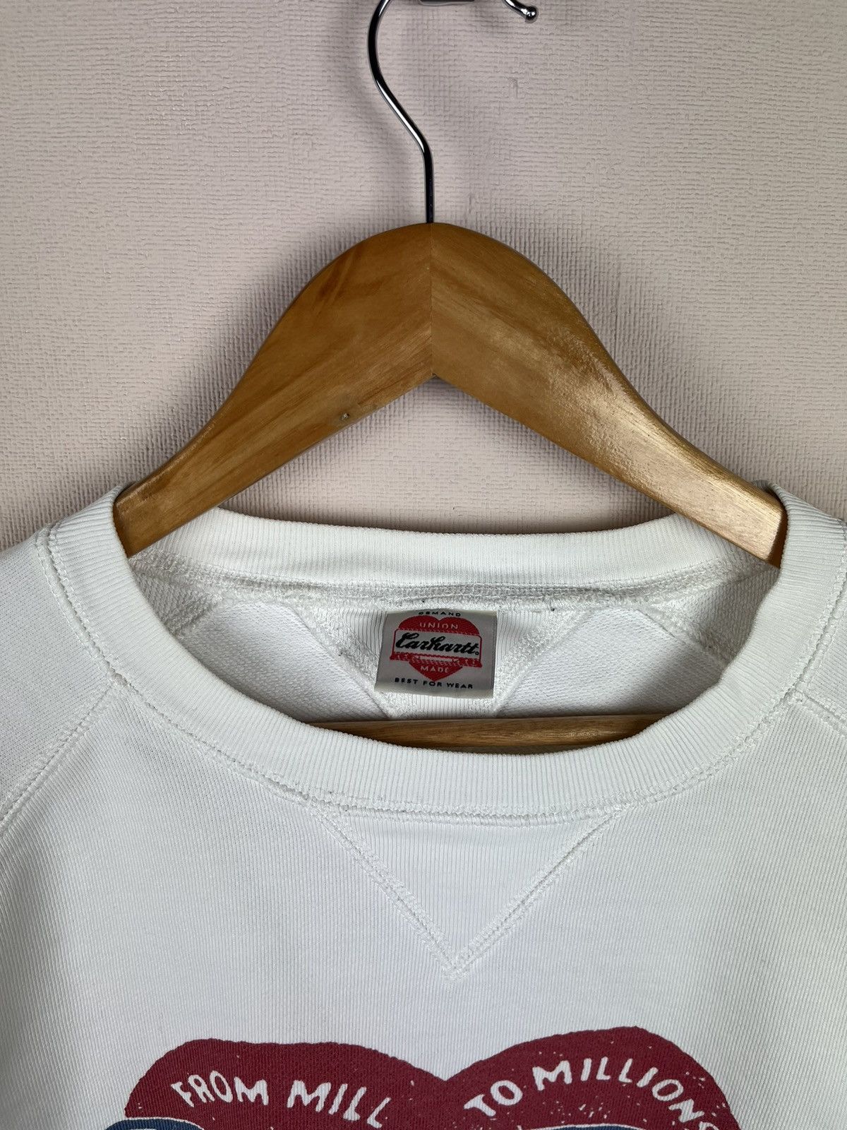 Carhartt Carhartt Union Made Heart Logo Sweatshirt Vintage Y2k Size US XL / EU 56 / 4 - 3 Thumbnail