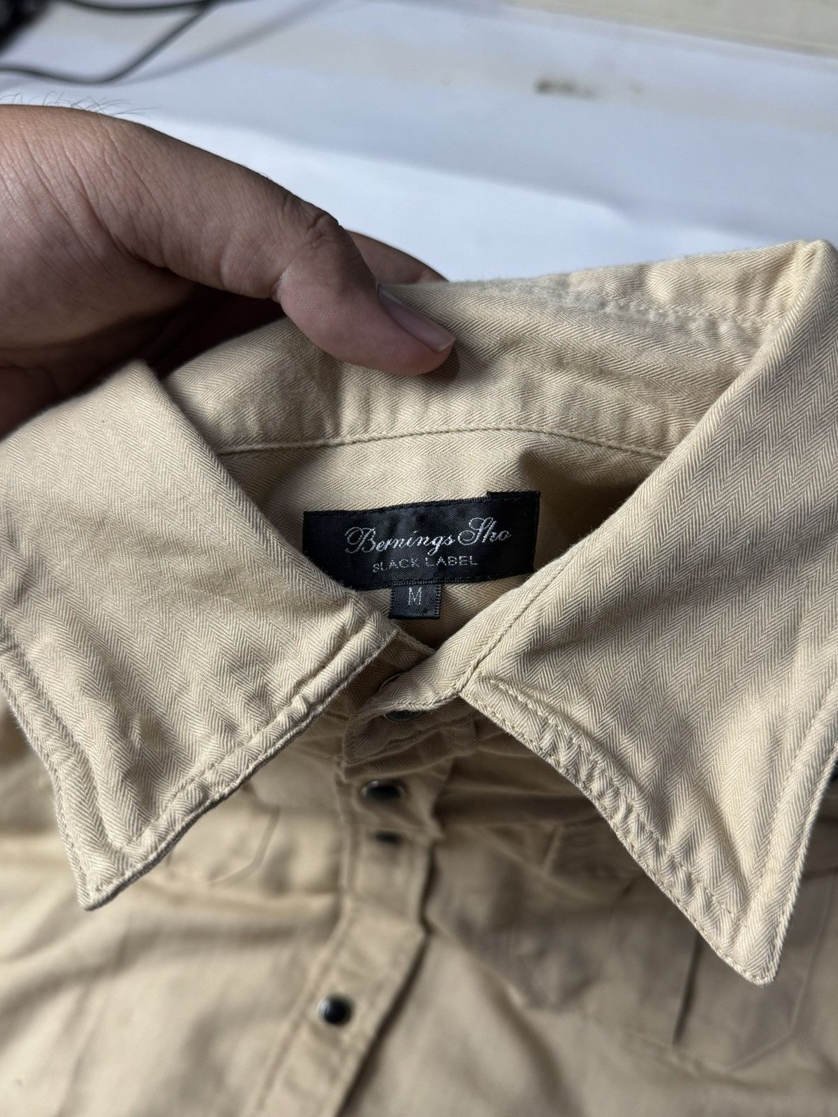 If Six Was Nine × Japanese Brand × Le Grande Bleu (L.G.B.) Japanese Bernings Sho Poem Skulls Shirt ifsix lgb styled Size US M / EU 48-50 / 2 - 6 Thumbnail