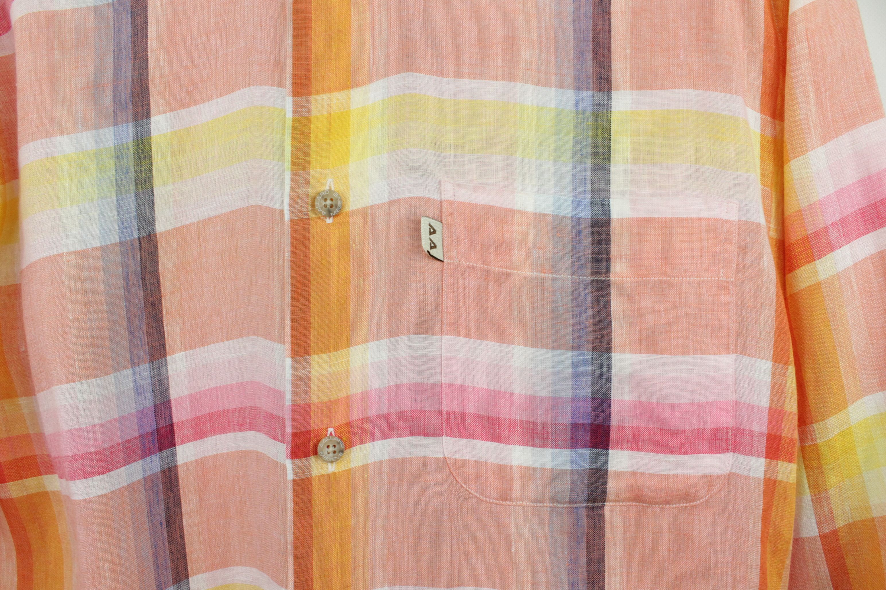 Other AAllard de Megeve Relax Fit Multicolor Linen Shirt Size US M / EU 48-50 / 2 - 7 Thumbnail
