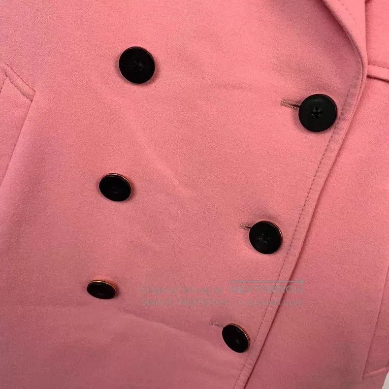 Louis Vuitton Louis Vuitton Pink Long Wool Coat Size XS / US 0-2 / IT 36-38 - 5 Thumbnail
