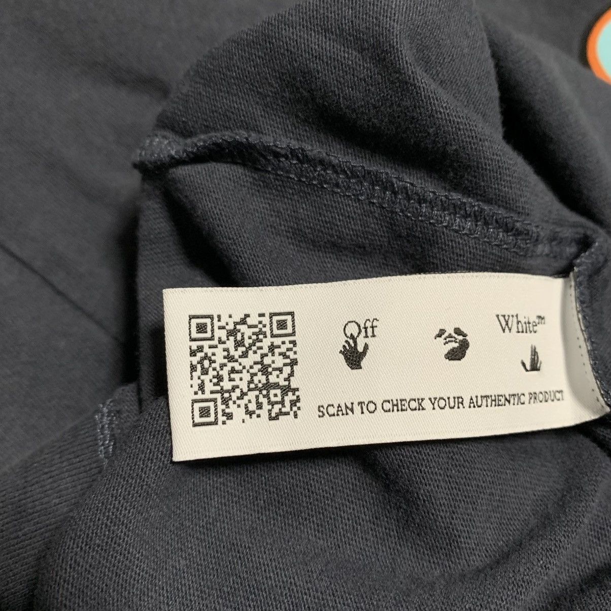 Off-White Off White Medium Thunder Arrows Charcoal Tee Virgil Abloh Size US M / EU 48-50 / 2 - 11 Thumbnail