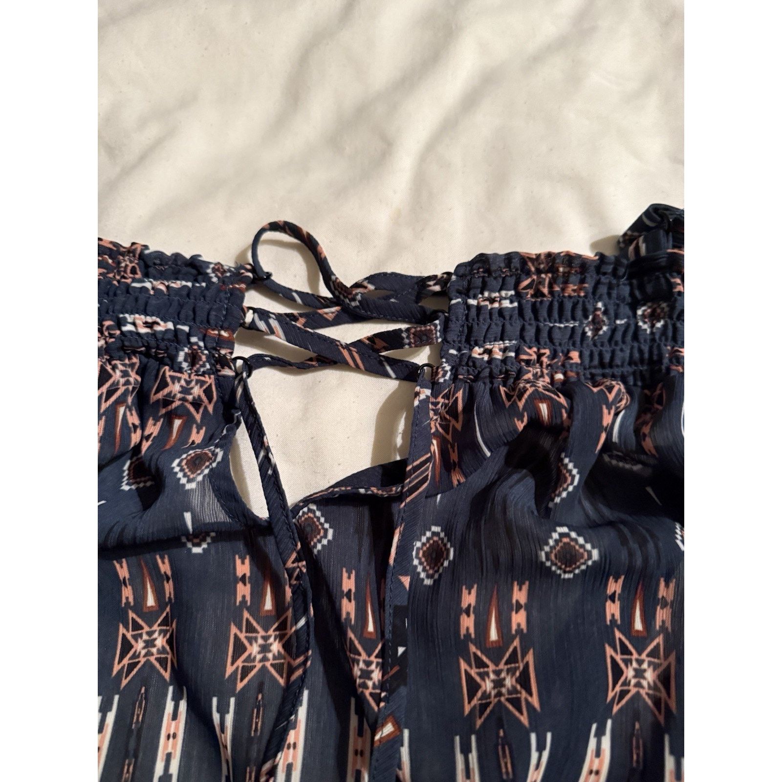Jessica Simpson Jessica Simpson Womens Small Leticia Off Shoulder Blouse Top Size XXL / US 16-18 / IT 52-54 - 3 Thumbnail