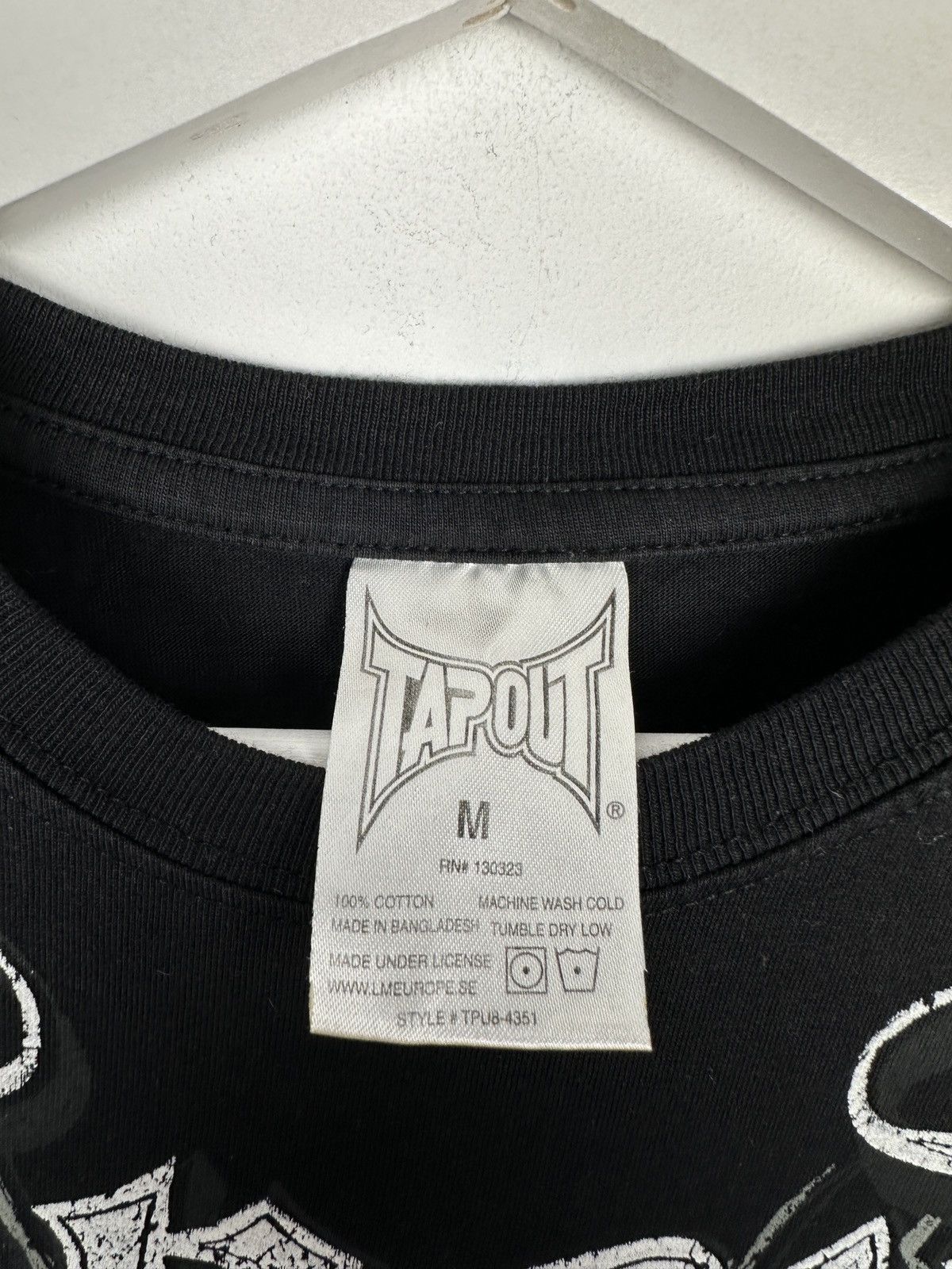 Tapout Tapout All Over Print Skull Wings Cross T Shirt Tee Size US M / EU 48-50 / 2 - 6 Thumbnail