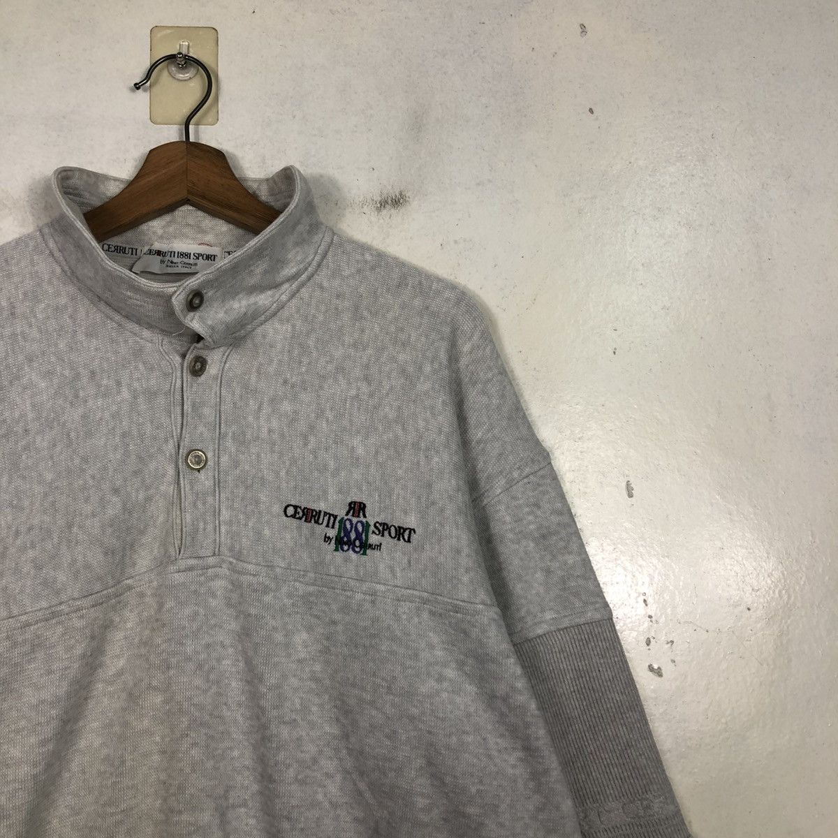 Japanese Brand 📌Vintage Half Button Sweatshirt Cerrutti 1881 Sports Size US M / EU 48-50 / 2 - 8 Thumbnail