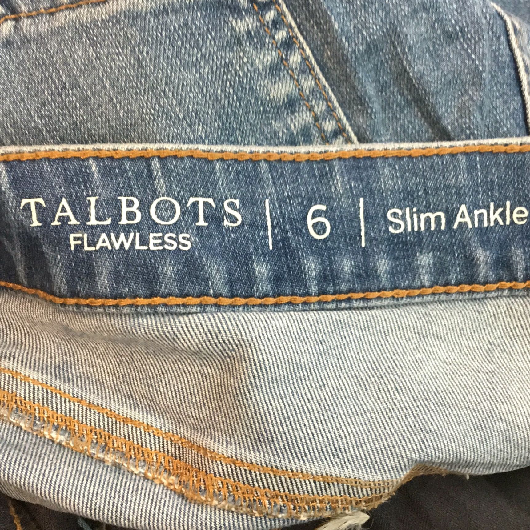 Talbots Talbots Jeans Flawless Slim Leg Cuffed Blue Ankle Capri Denim Womens 6 32x24 Size 28" / US 6 / IT 42 - 7 Thumbnail