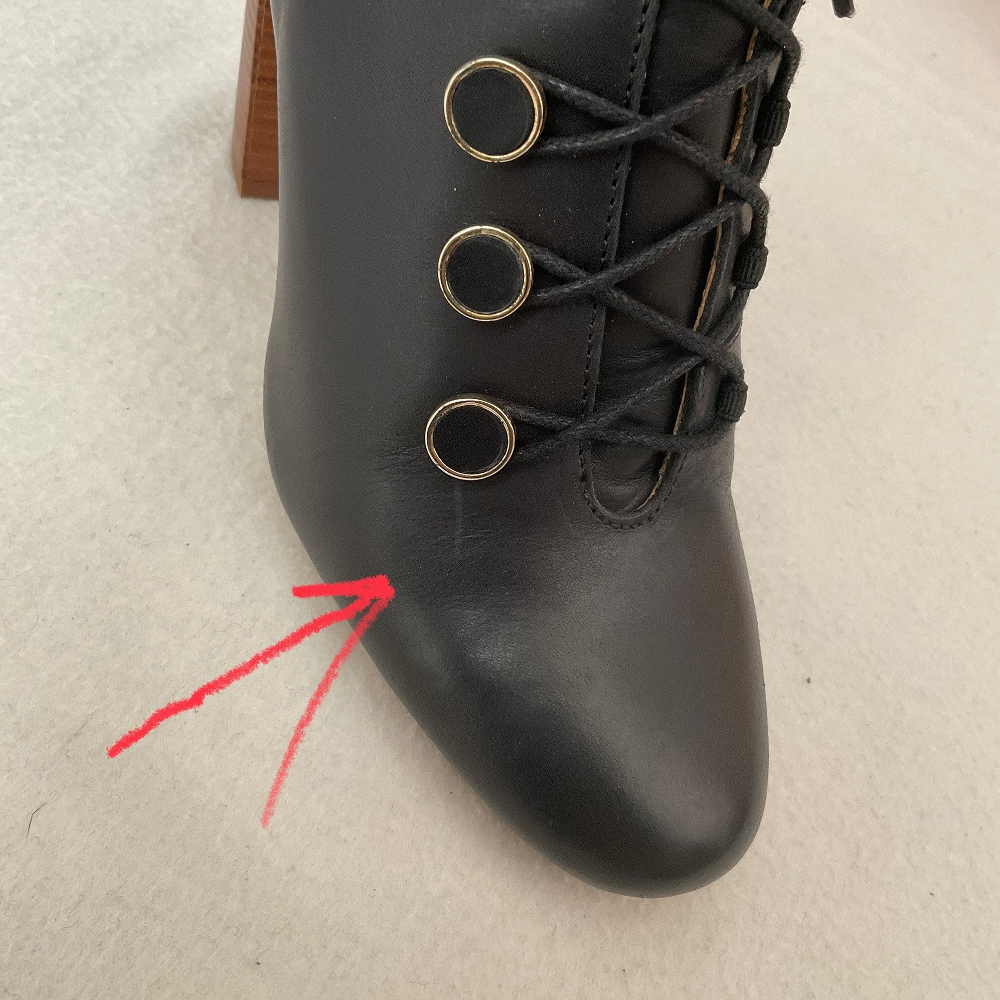 Sezane NWB Sezane High Pauline Lace up Ankle Boots navy blue golden Grailed
