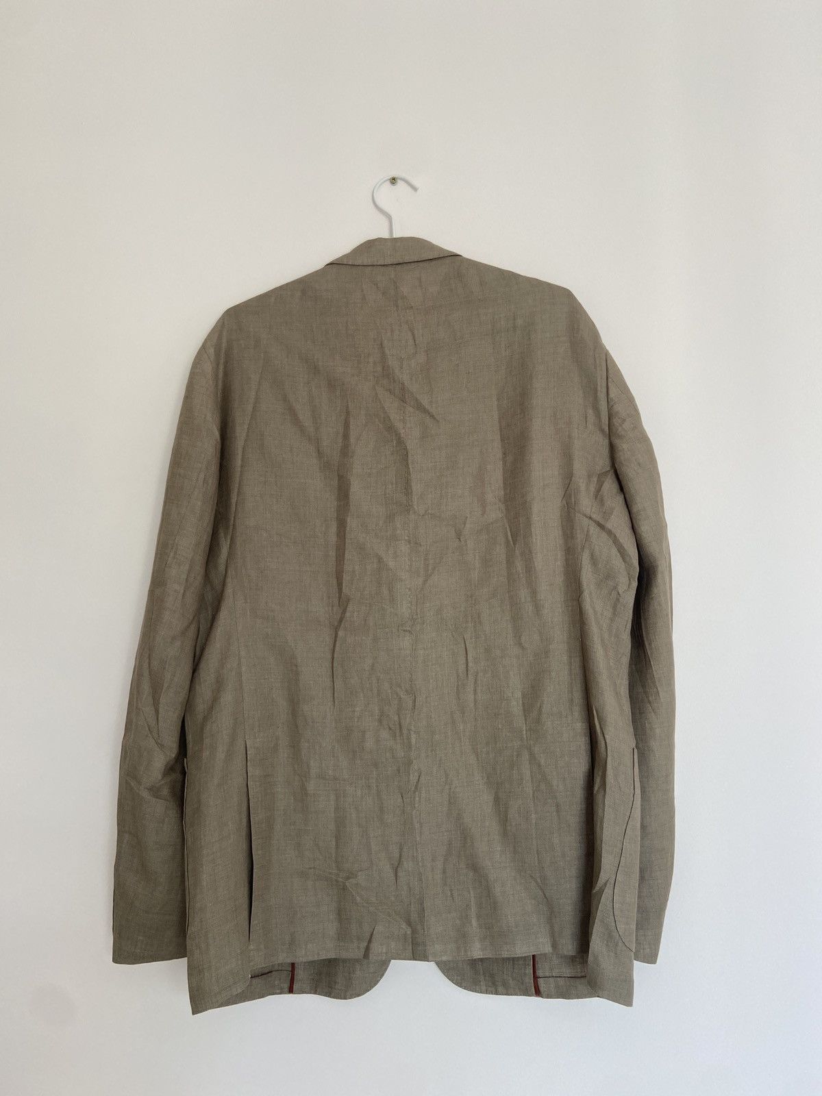 Loro Piana Loro Piana Two-Button Rain System Unstructured Linen Blazer Size 46R - 8 Thumbnail
