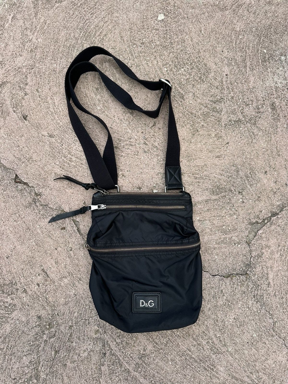 Dolce & Gabbana Dolce&Gabbana Nylon Leather Black Bag Size ONE SIZE - 1 Thumbnail
