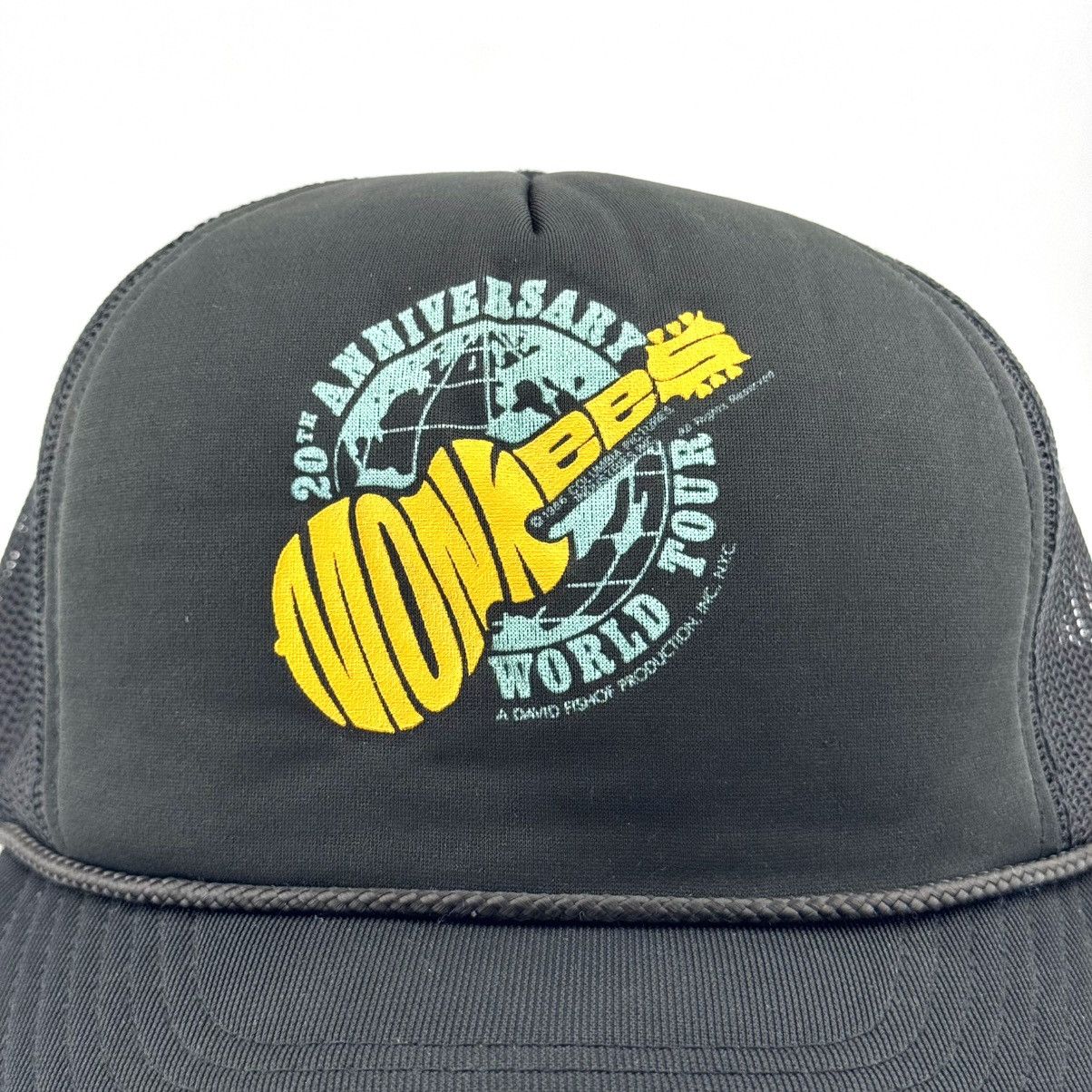 Vintage Vtg 1986 The Monkees 20th Anniv Tour Snapback Trucker Hat Size ONE SIZE - 2 Thumbnail