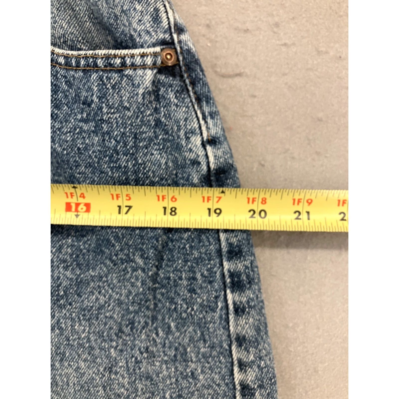 Lee VINTAGE Lee Jeans Womens 16P Blue 5-Pocket Denim Mom 90s Retro Petite Petite Size 38" / US 16 / IT 52 - 6 Thumbnail
