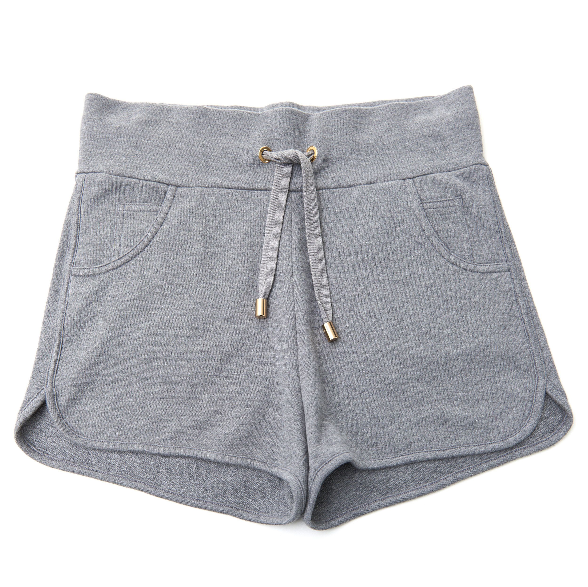 Balmain Heather Gray Cashmere & Cotton Shorts With Monogram Logo Size 32" / US 10 / IT 46 - 1 Thumbnail