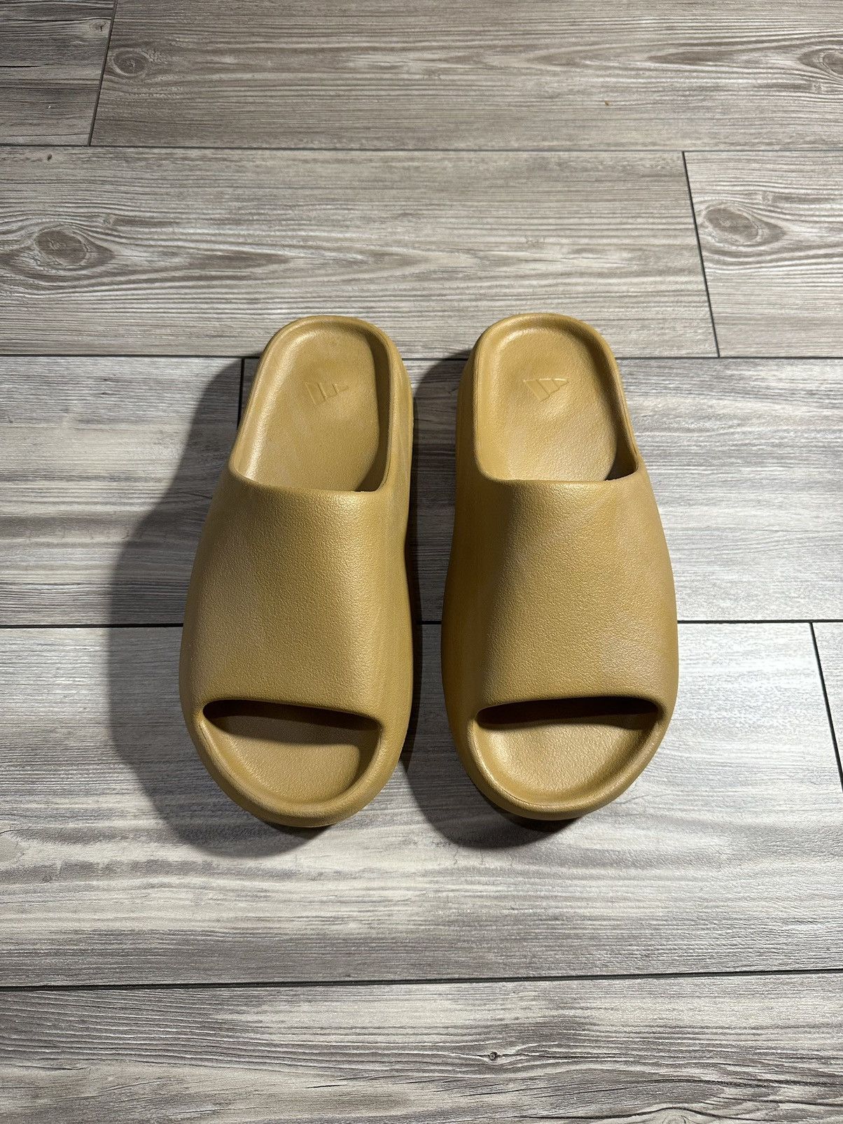 Adidas × Kanye West Yeezy Slide Ochre Size US 12 / EU 45 - 1 Thumbnail