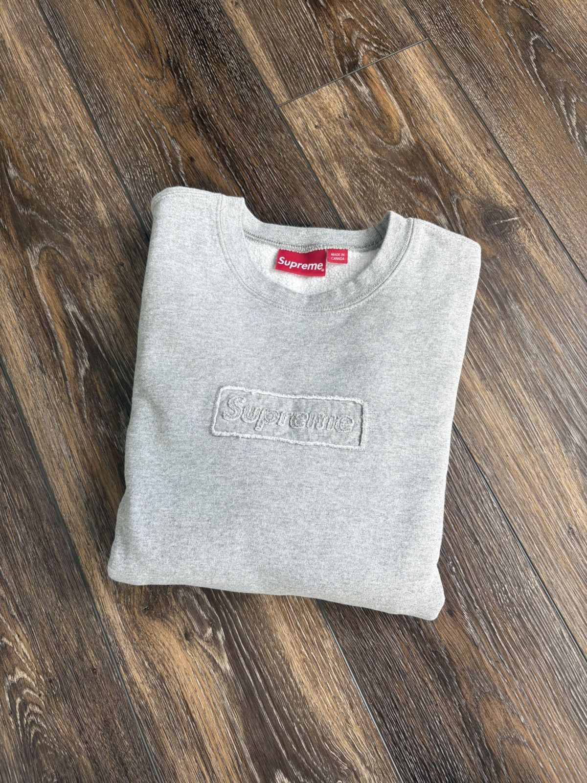 トップス Supreme Cutout Logo Crewneck naturaul M Supreme Cutout Logo Crewneck Natural Men's - SS20 - US