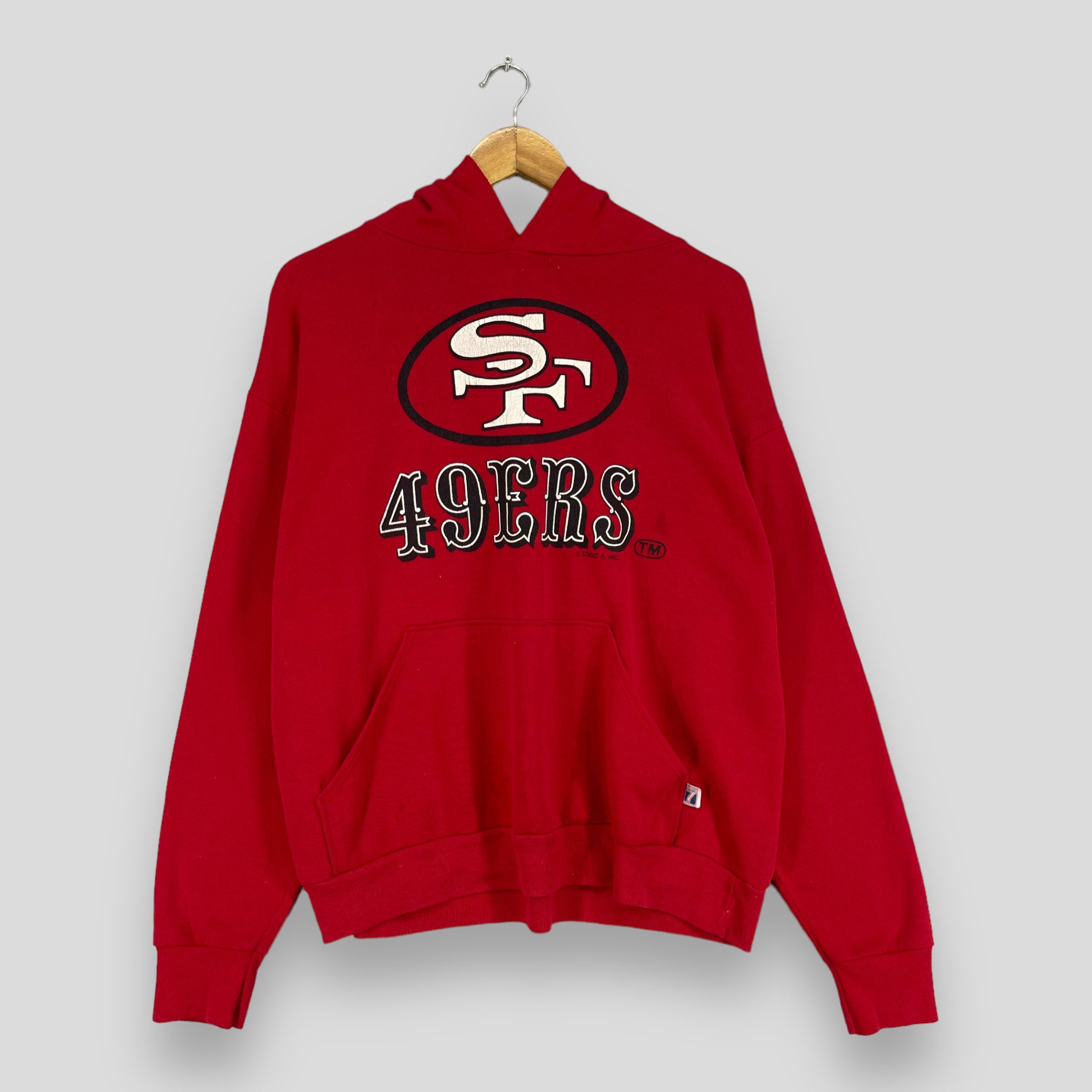 Vintage 90s Logo San Francisco 49ERS Nfl Distressed Hoodie