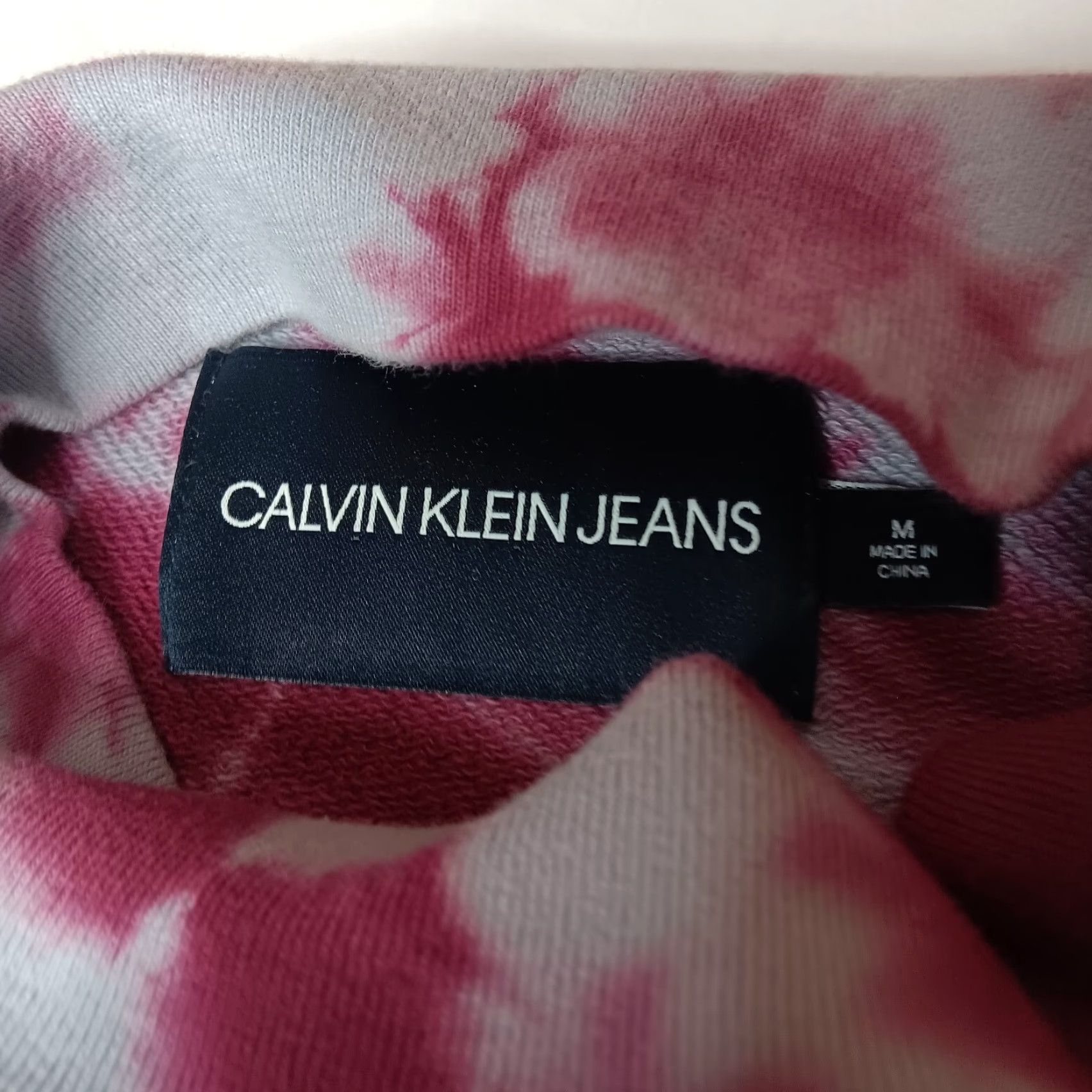 Calvin Klein Calvin Klein Jeans Sweatshirt M Tie Dye Purple Mock Neck Cropped Hippie Boho Knit 100% Cotton Pullover Women Size M / US 6-8 / IT 42-44 - 4 Thumbnail