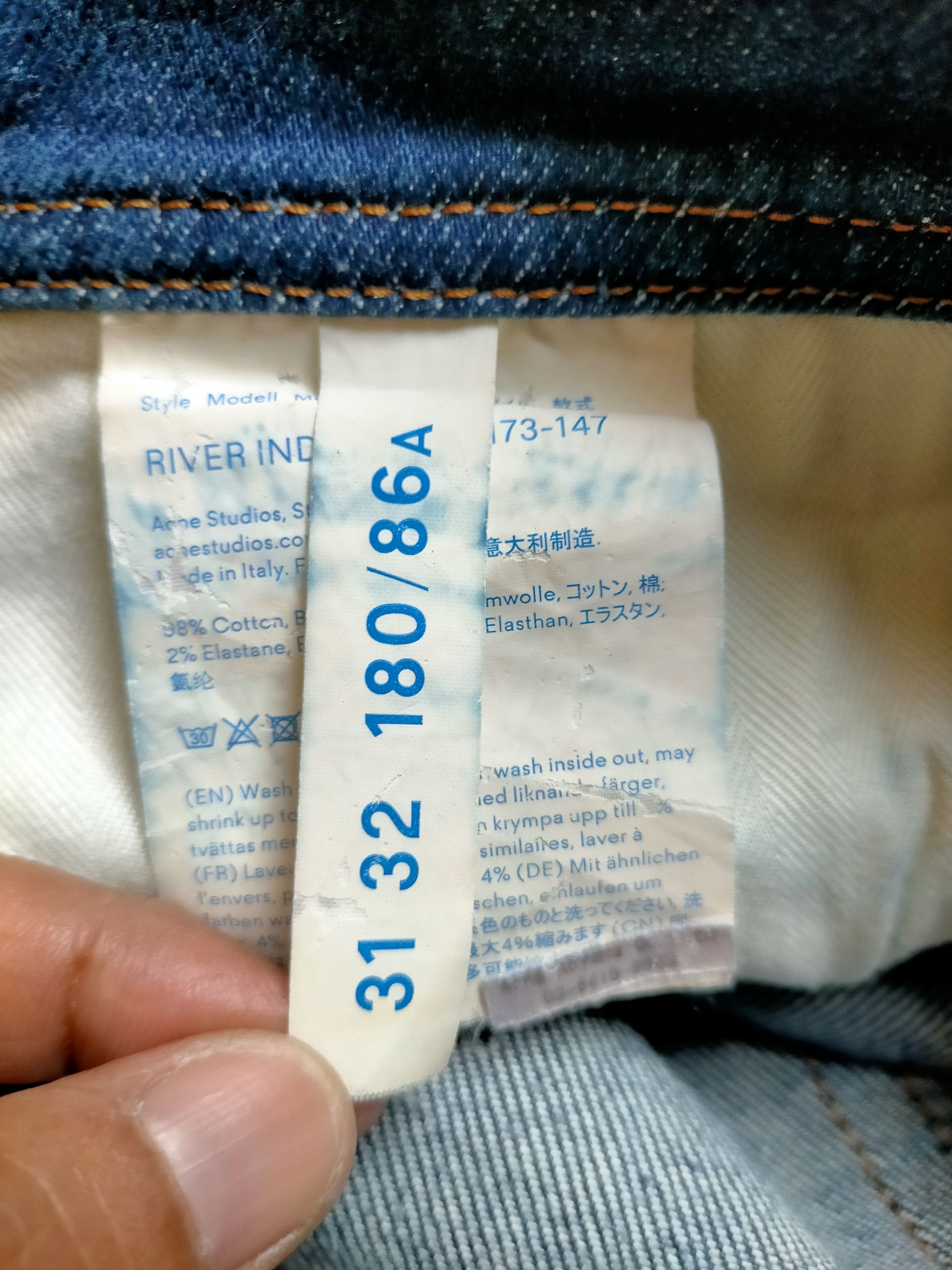 Acne Studios Acne studios Bla konst Slim Blue Jeans Size US 31 - 14 Thumbnail