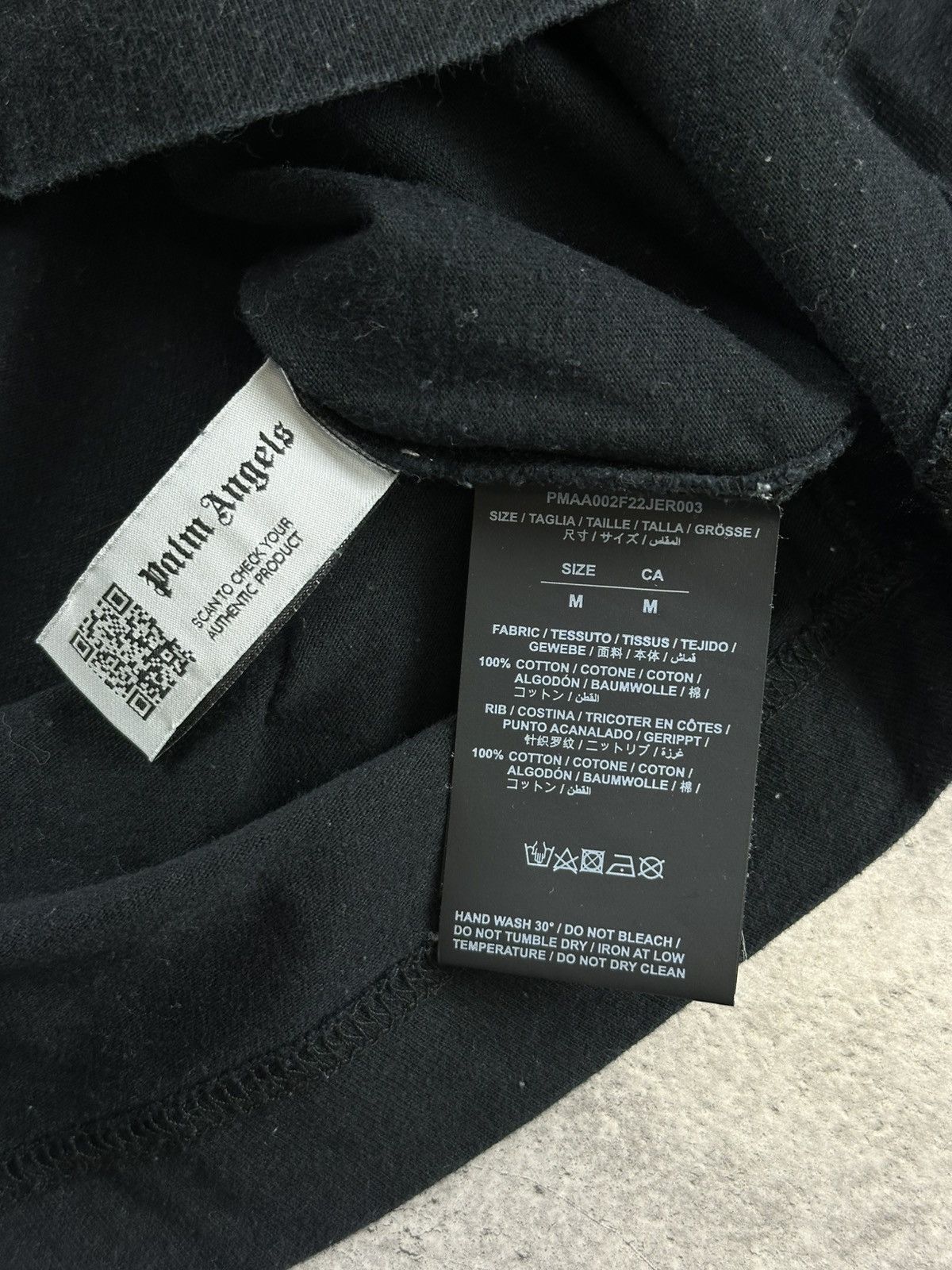 Palm Angels T-shirt tee Palm Angels black classic regular Size US M / EU 48-50 / 2 - 7 Thumbnail