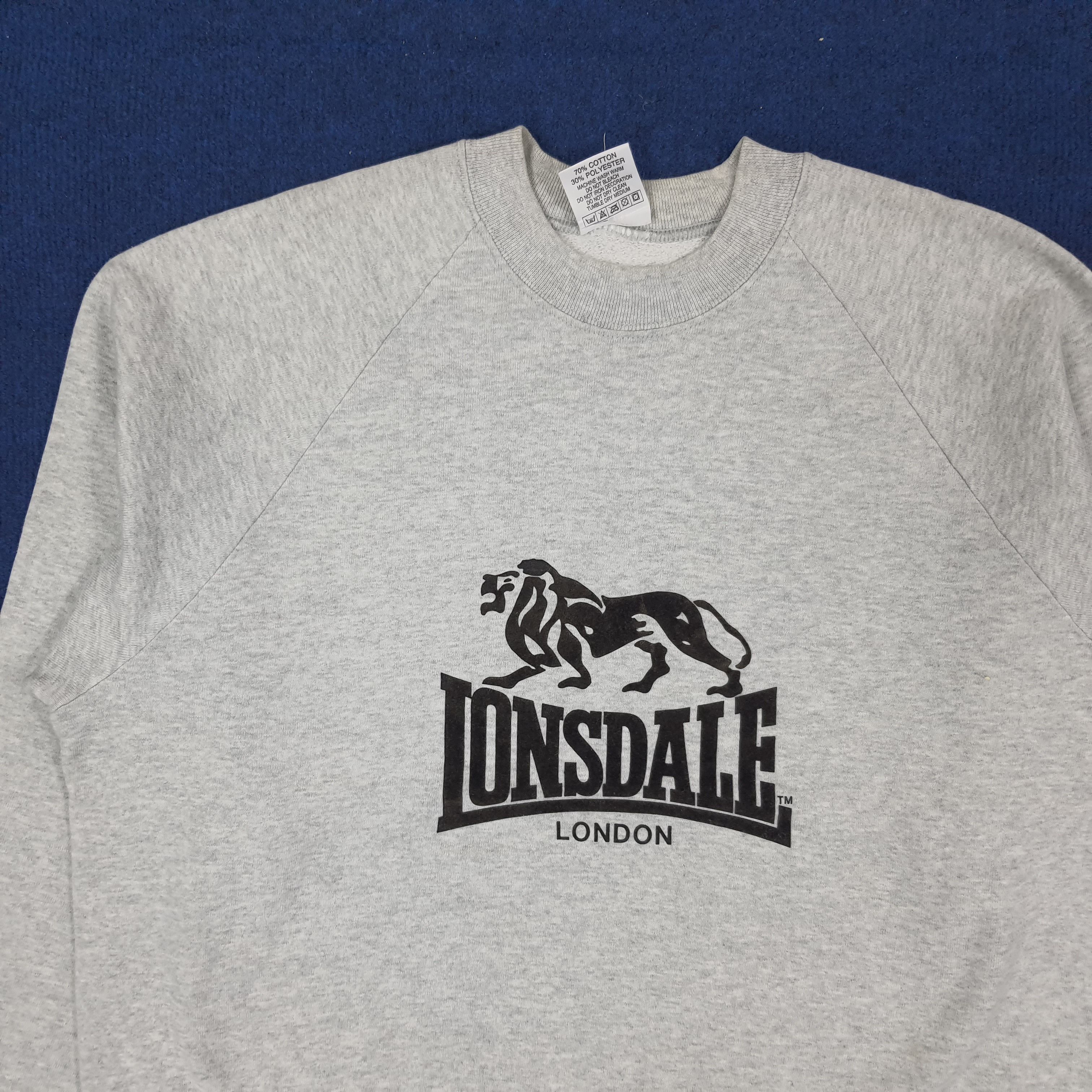 Lonsdale Vintage Lonsdale London MMA Sportswear Sweatshirt C241N3 Size US L / EU 52-54 / 3 - 2 Thumbnail